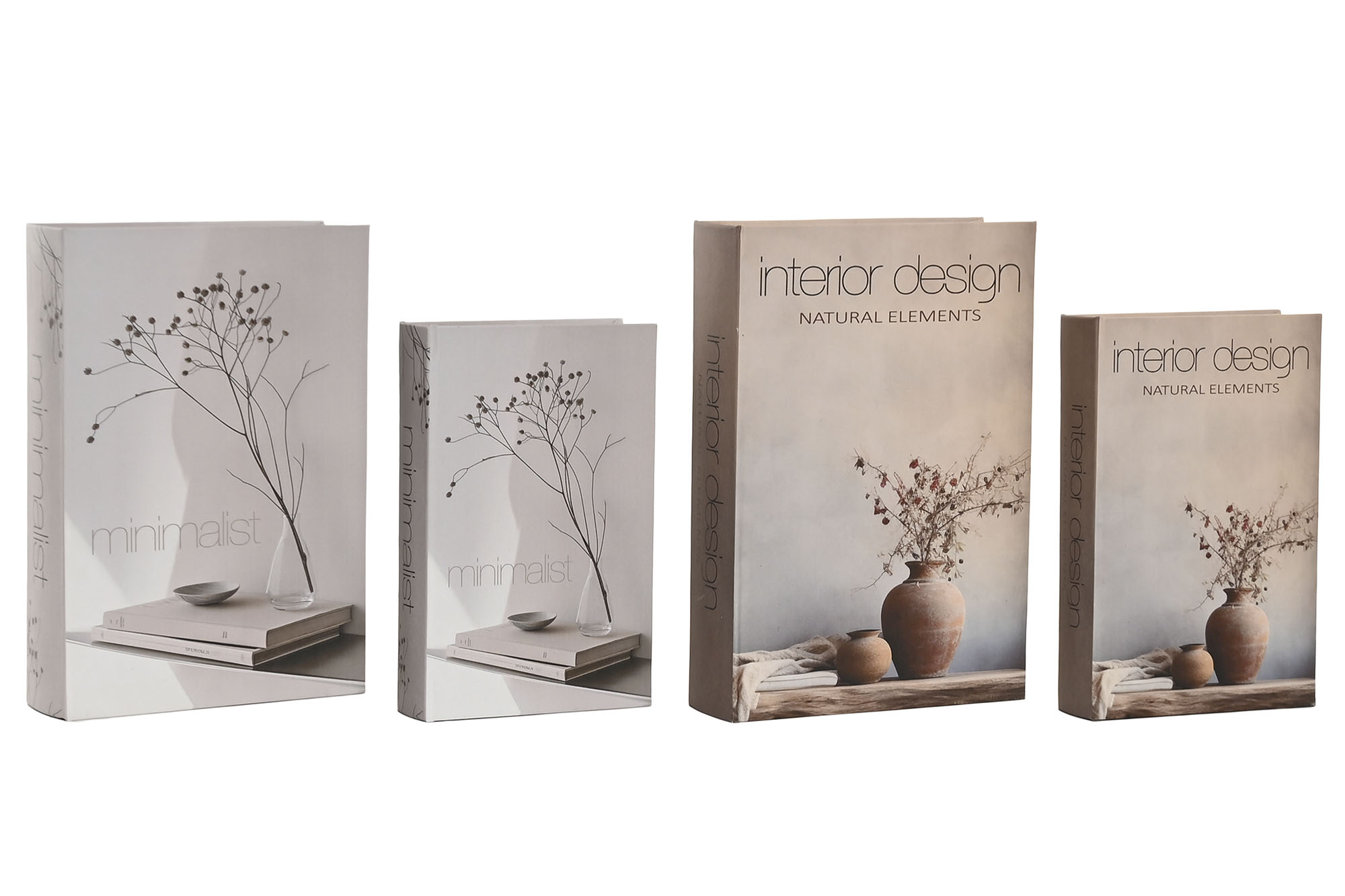 CAJA LIBRO PU MDF 15X24X5CM  FLORAL LILA