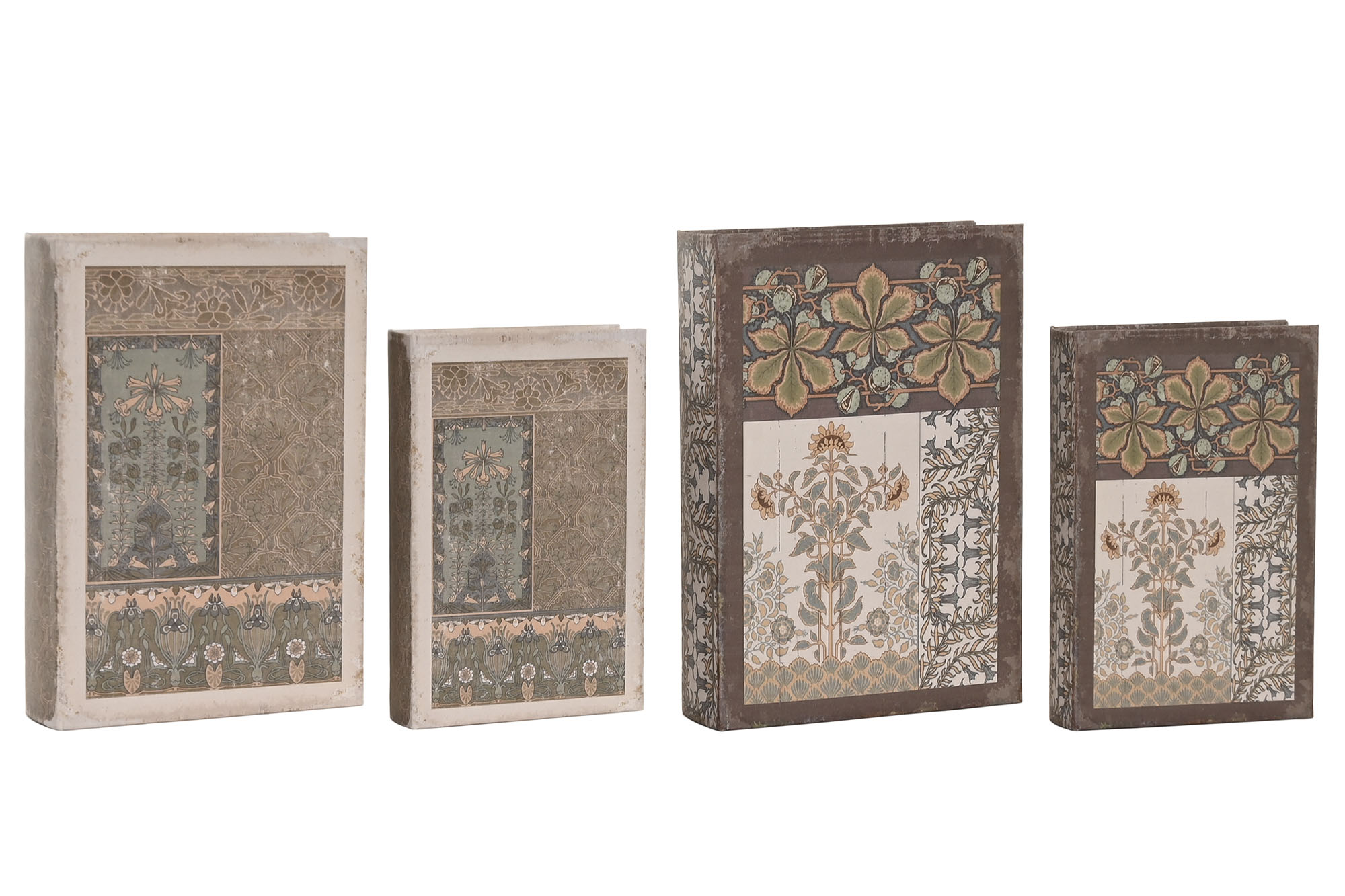 CAJA LIBRO PU MDF 21X7X30 ETNICO MARRON
