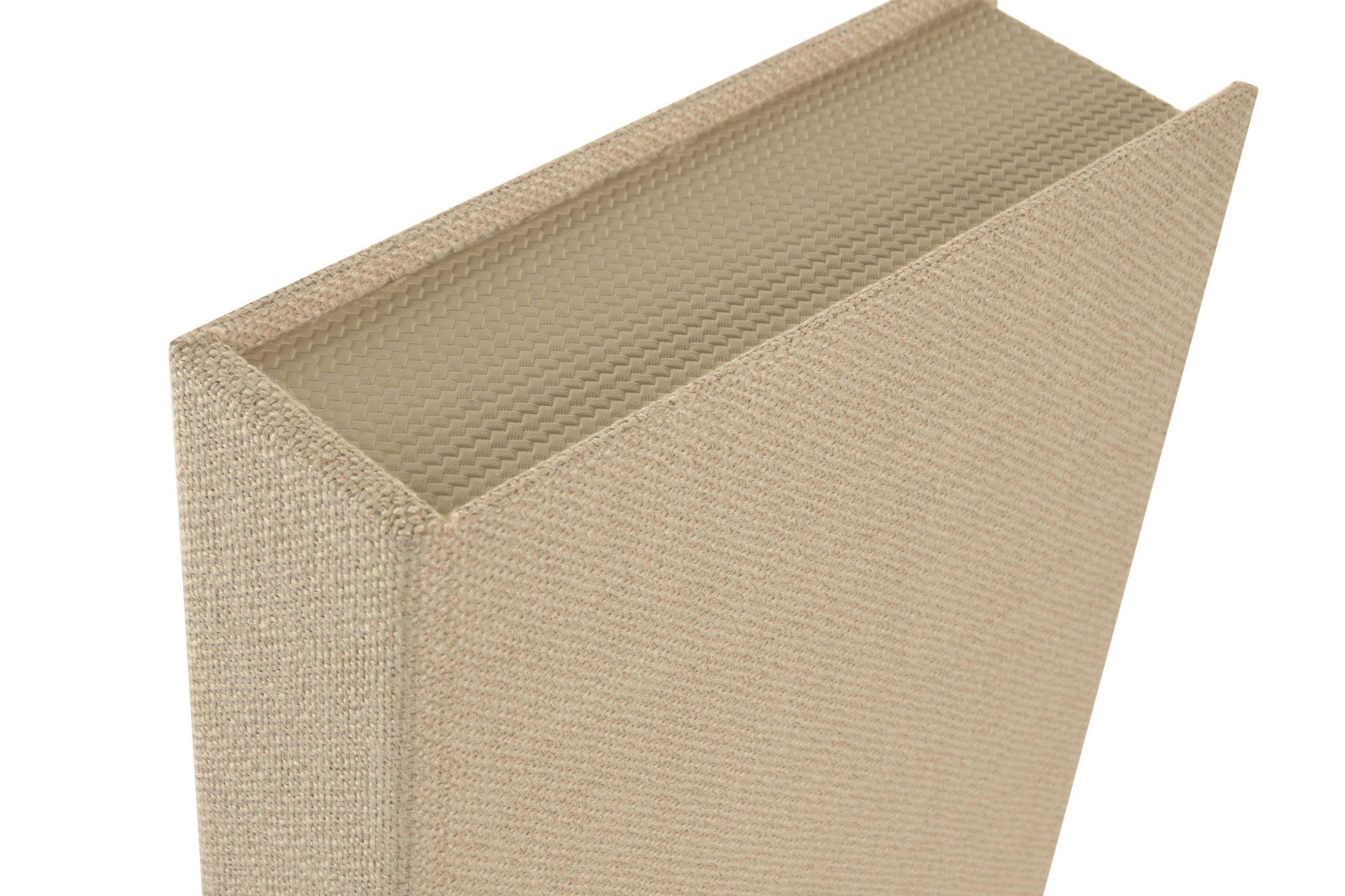 CAJA LIBRO LINO MDF 24X6X19 TAPIZADO BEIGE 3