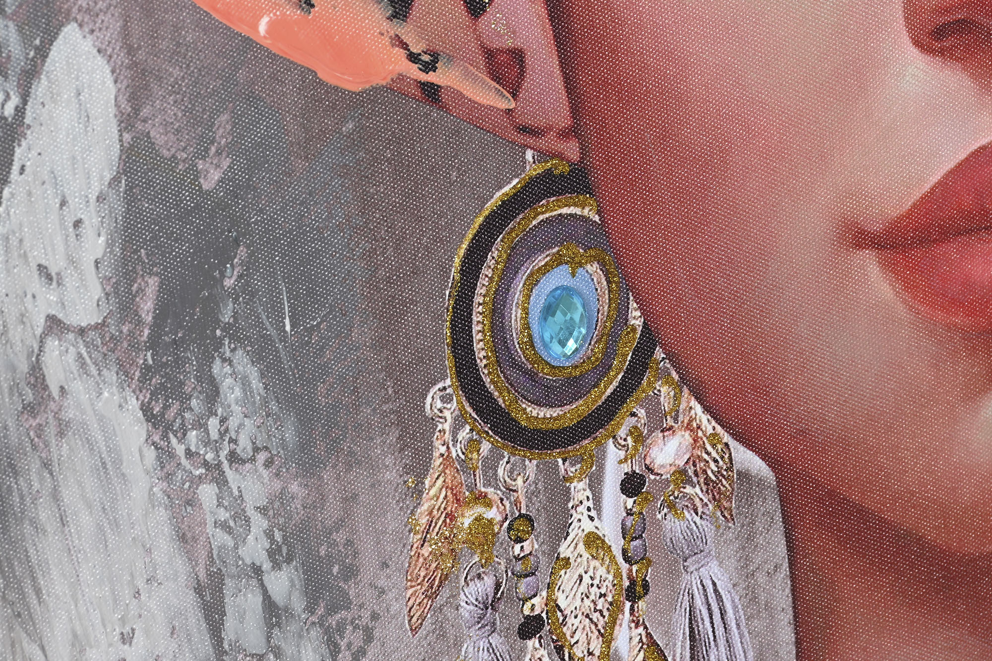 CUADRO LIENZO MDF 70X3X100 AFRICANA 3