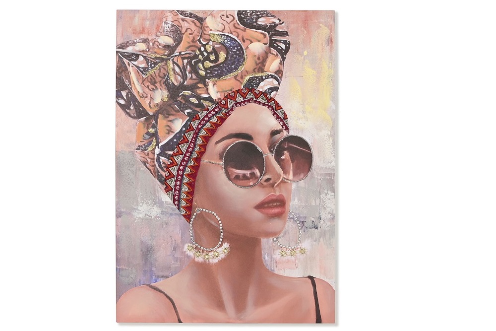 CUADRO LIENZO 70X100CM AFRICANA PAÃ Â UE