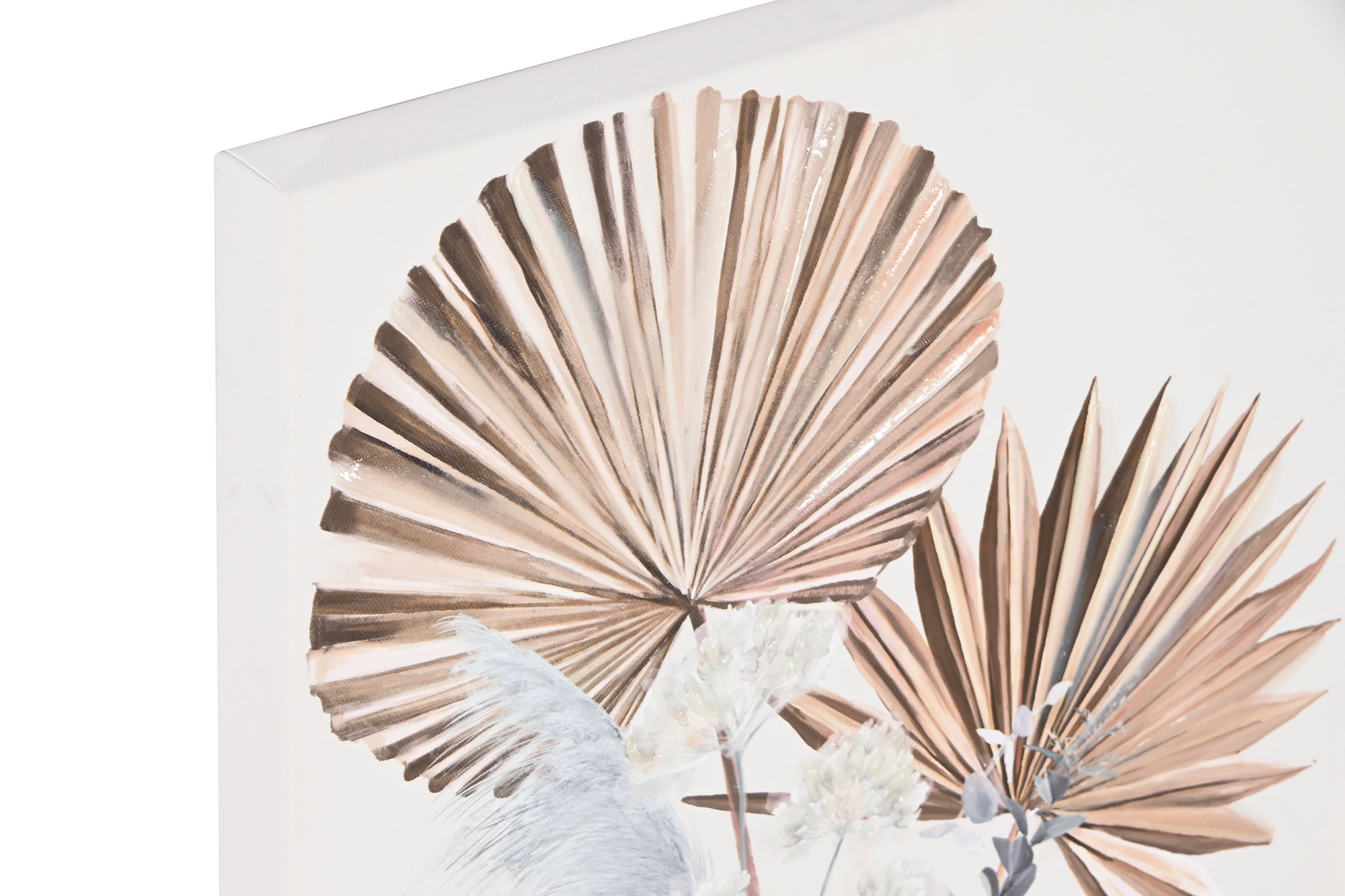 CUADRO LIENZO PINO 40X50CM HOJAS GEL 2