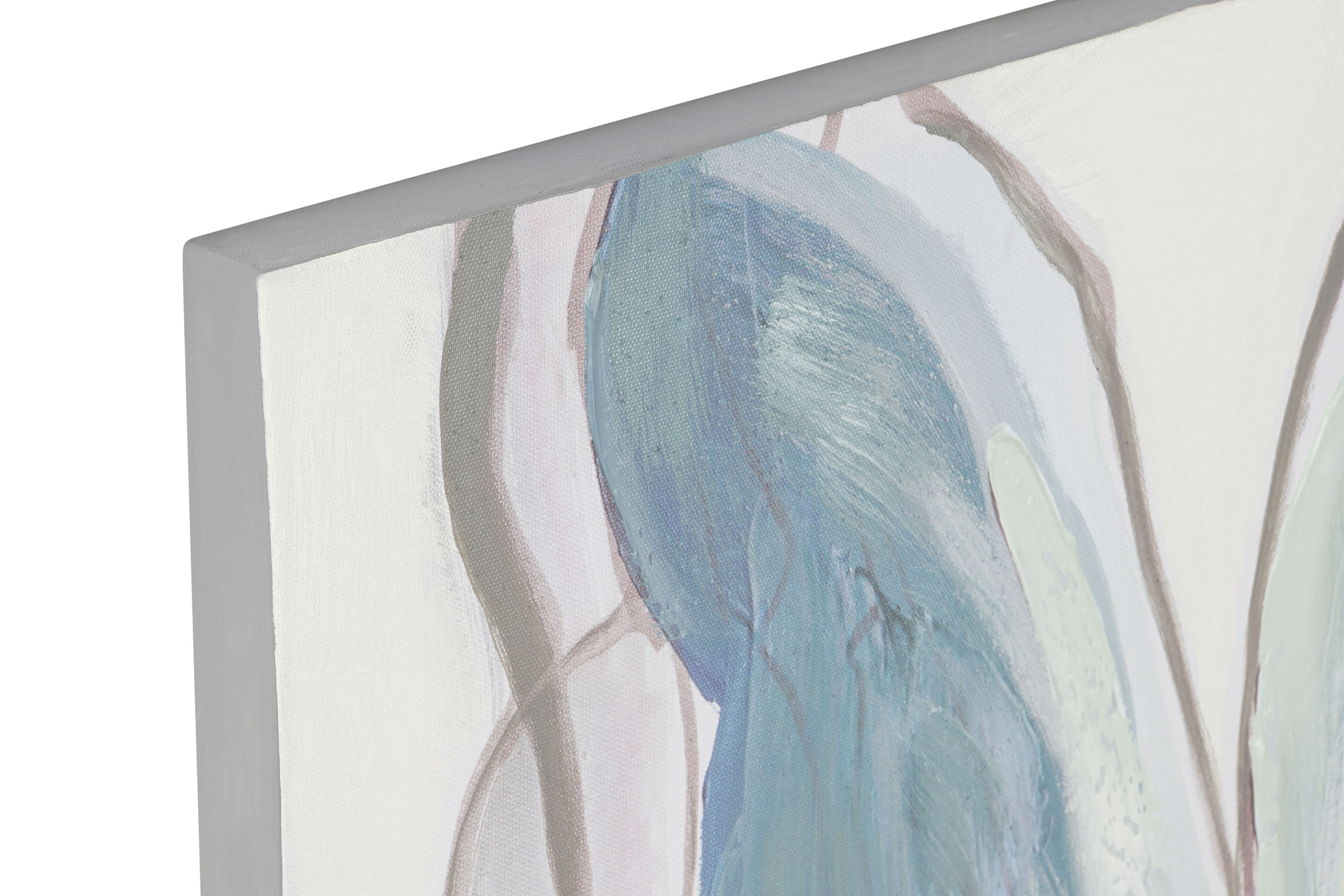 CUADRO LIENZO MDF 80X3X80CM FLOR 2