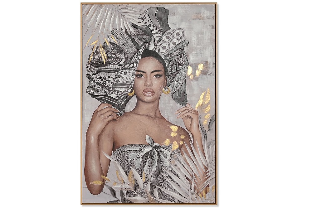 CUADRO LIENZO PS 80X3,5X120CM AFRICANA