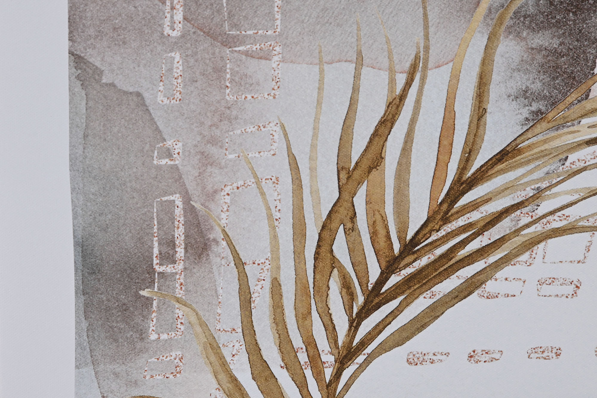 CUADRO LIENZO PS 45X2,5X60 JARRON AGUJERO 3