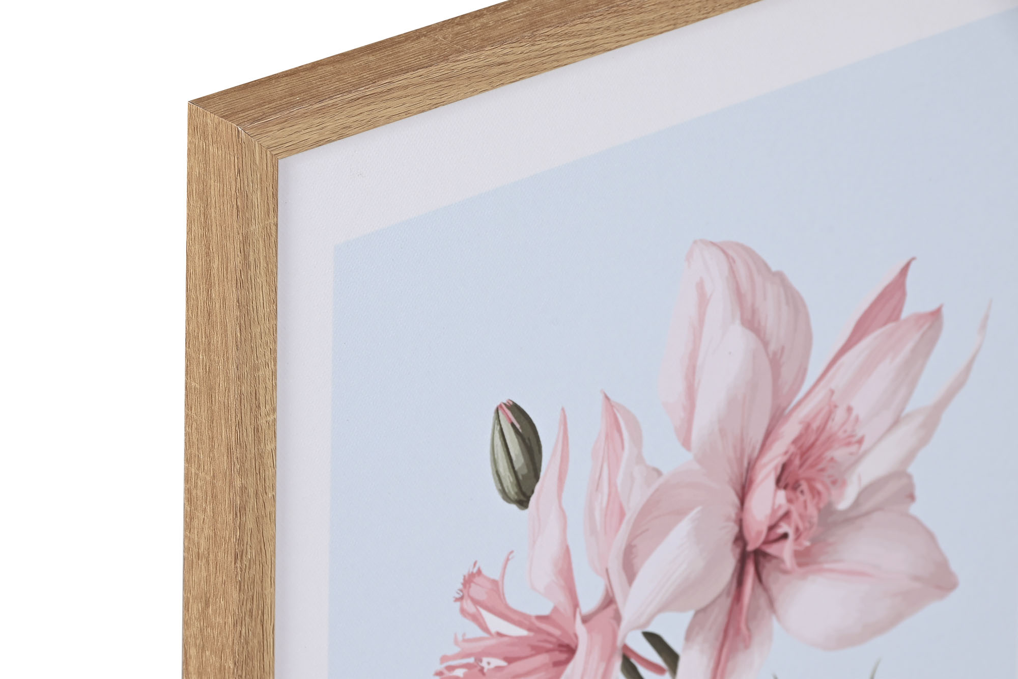 CUADRO LIENZO PS 30X1,8X40 FLORES ROSA 2