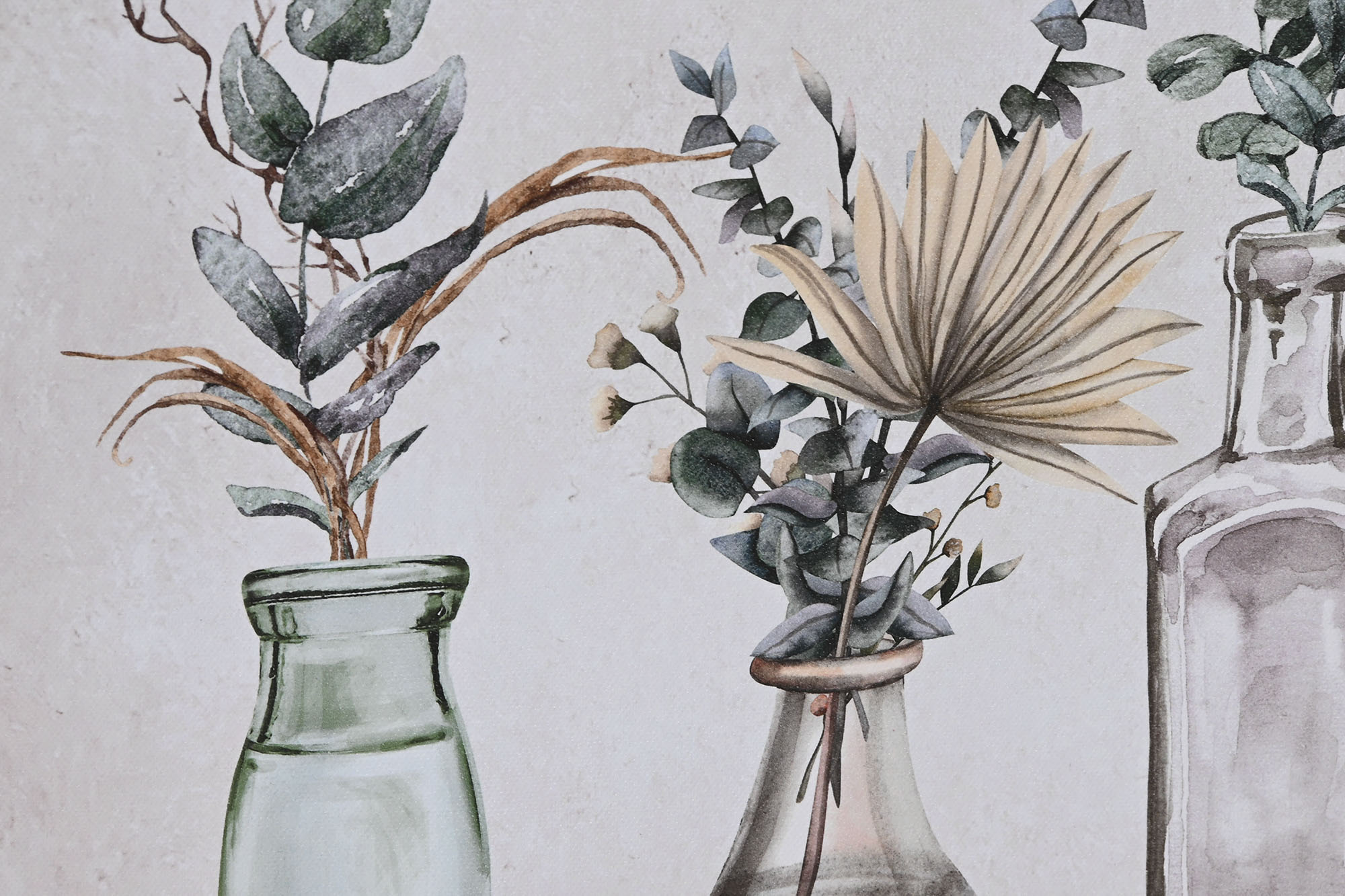 CUADRO LIENZO PS 50X2,2X40CM CINCO JARRONES 3