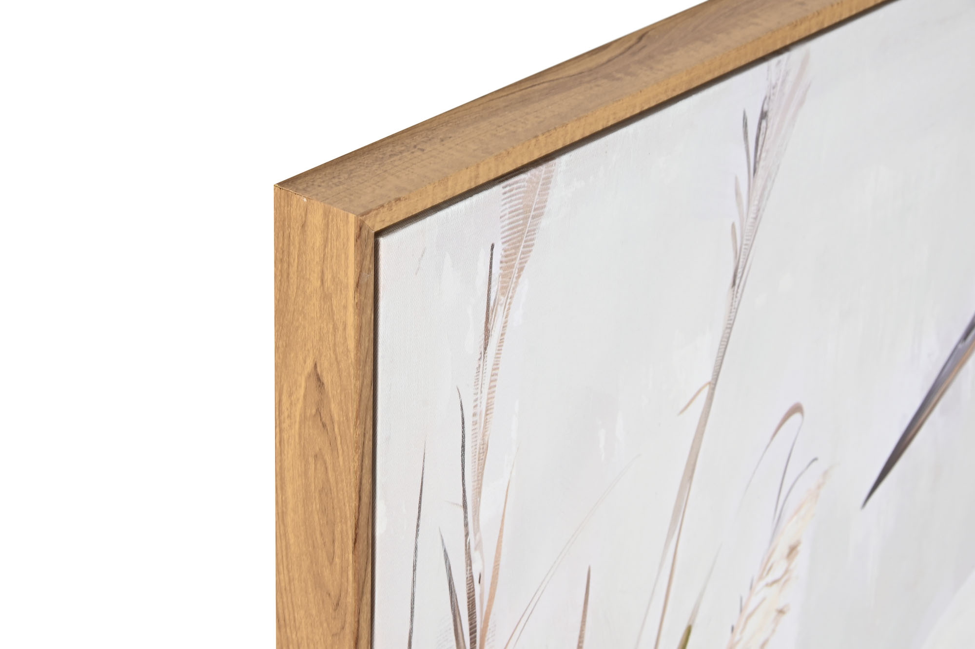CUADRO LIENZO PS 80X3,5X80 GARZA BLANCO 2