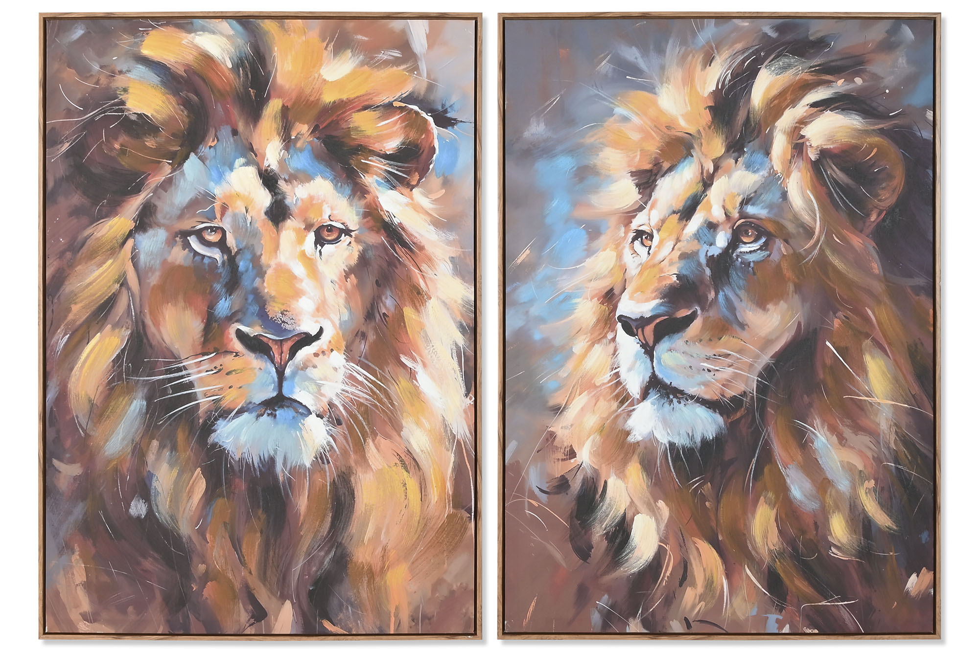 CUADRO LIENZO PS 70X3,5X100 LEON DE LADO