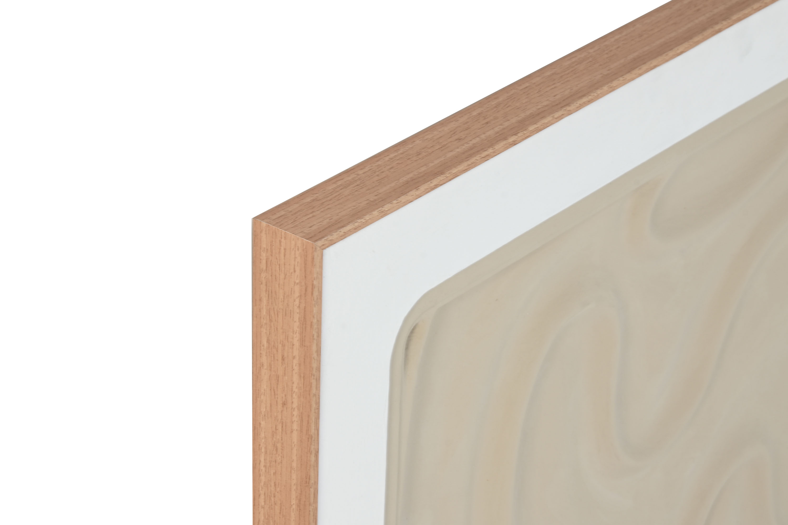 CUADRO MDF PS 60X3,5X60 3D BEIGE 2
