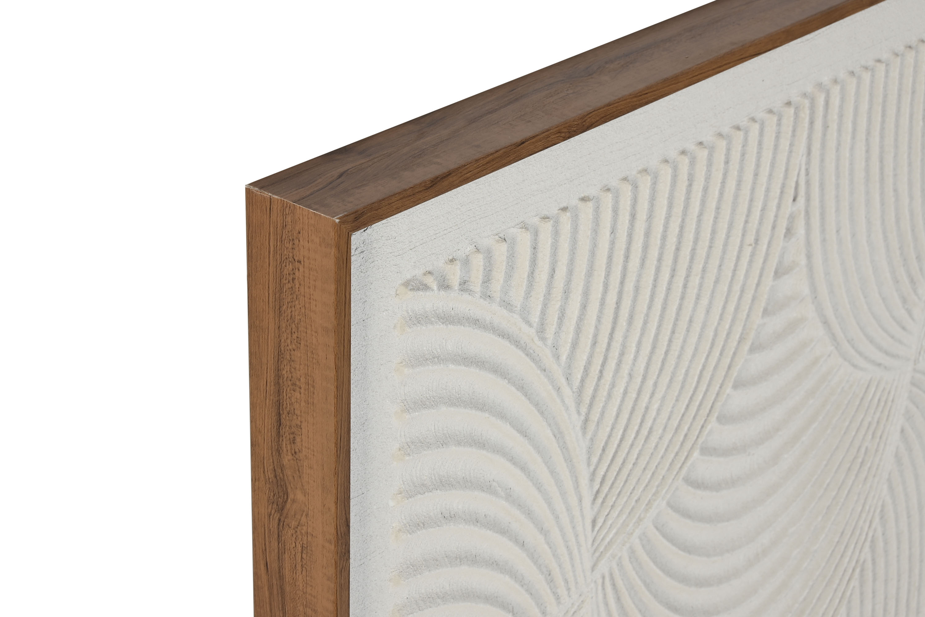 CUADRO LIENZO PS 75X5X100 ABSTRACTO 3D BLANCO 2