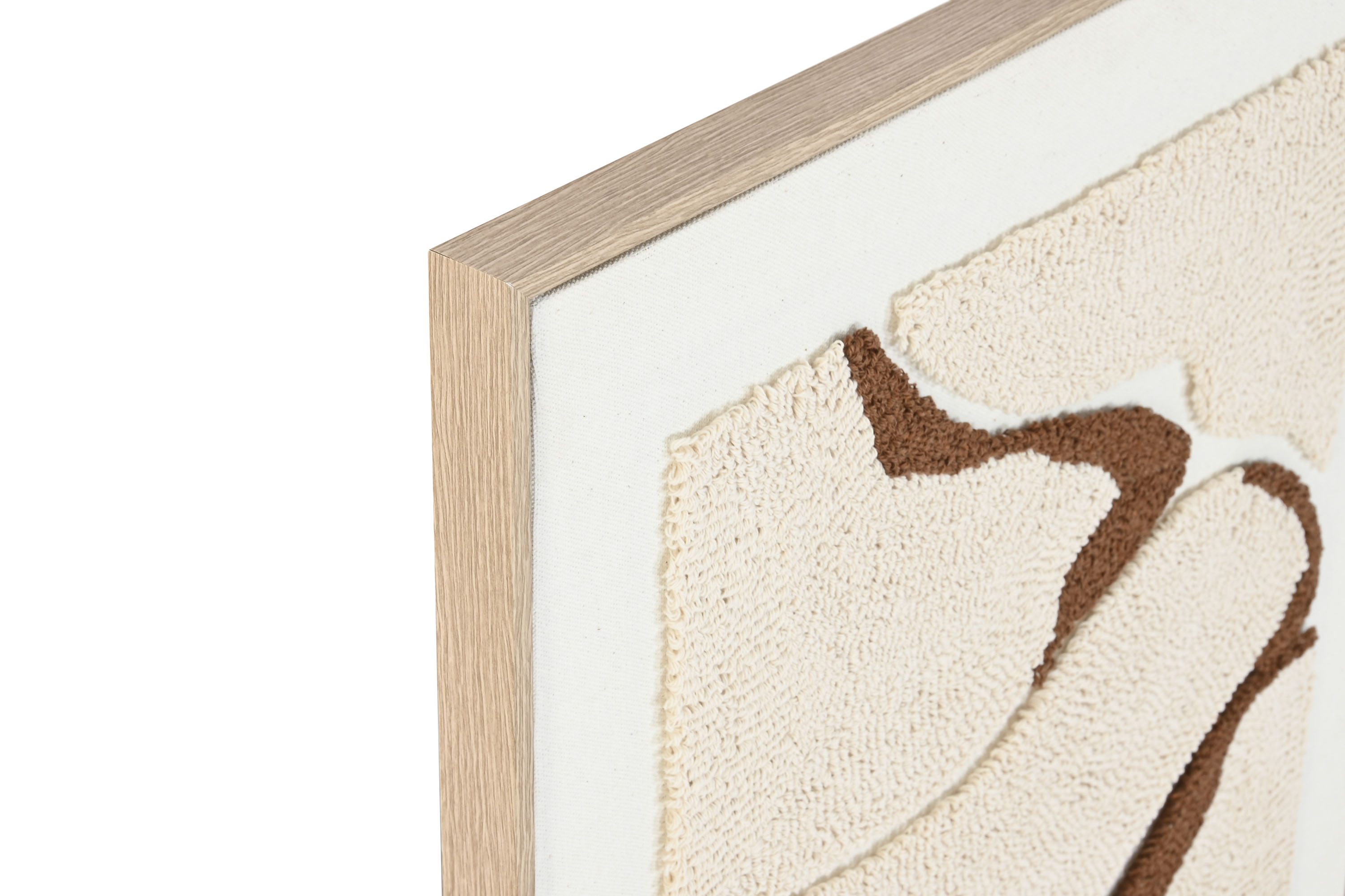 CUADRO LIENZO POLIESTER 50X3X70 ABSTRACTO 4 MARRON 2