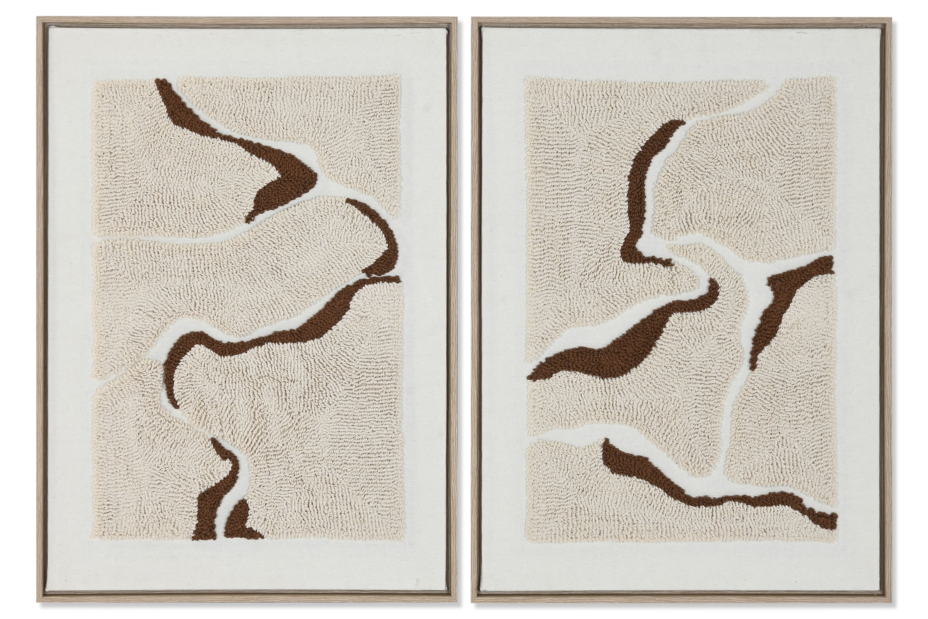 CUADRO LIENZO POLIESTER 50X3X70 ABSTRACTO 5 MARRON