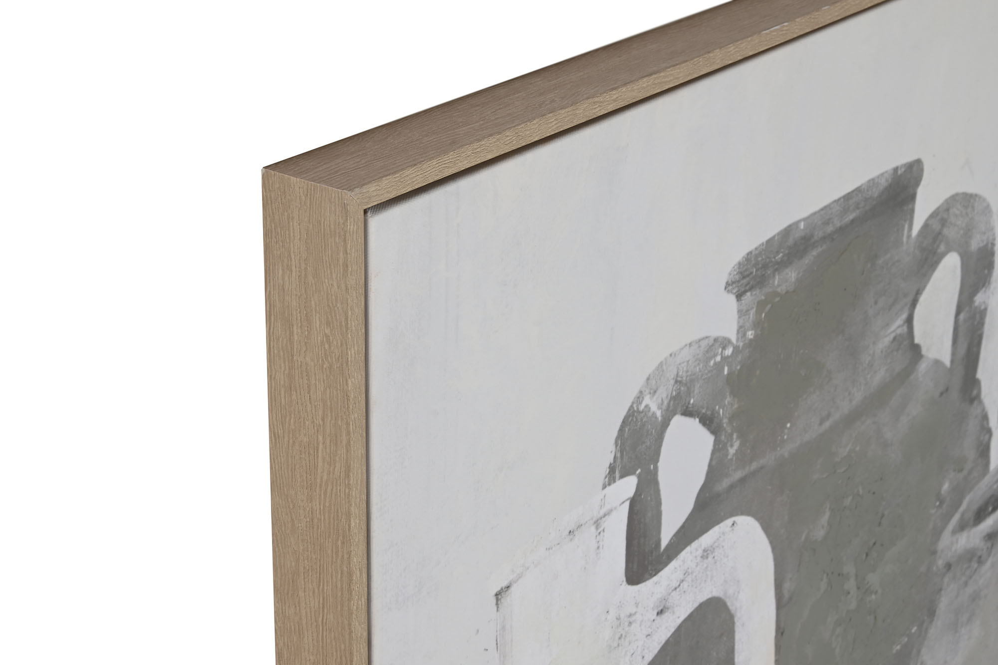 CUADRO LIENZO PS 90X4X120 JARRONES GRIS OSCURO 2