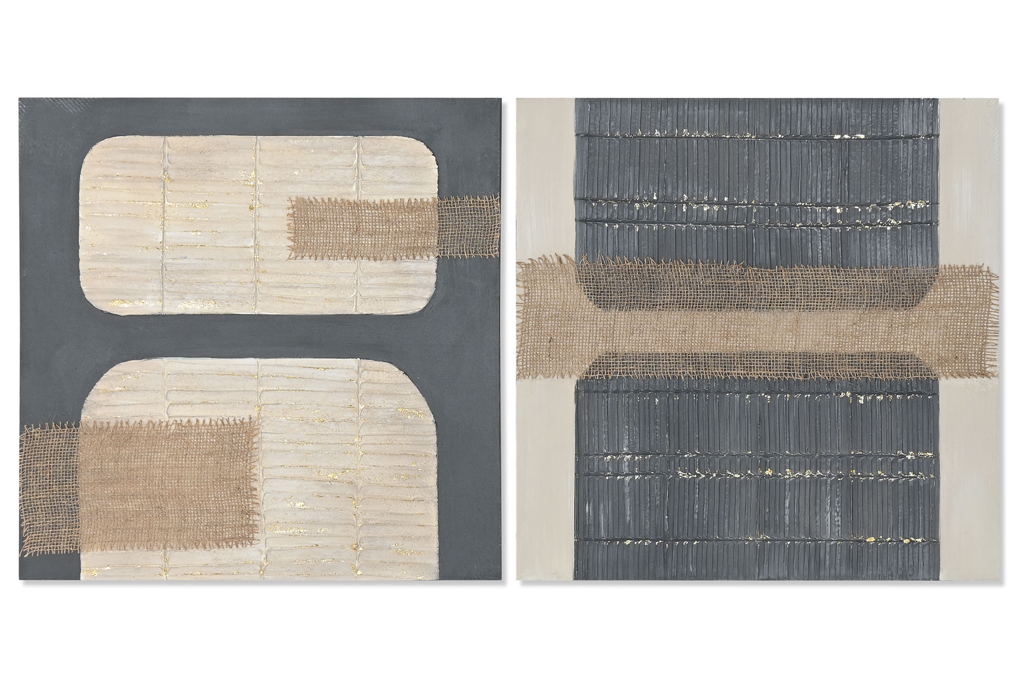 CUADRO LIENZO MDF 60X3X60 MODERNO AZUL JASPEADO