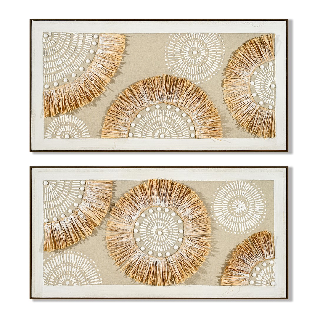 CUADRO LIENZO PS 122X4,5X62 BOHO CIRCULO