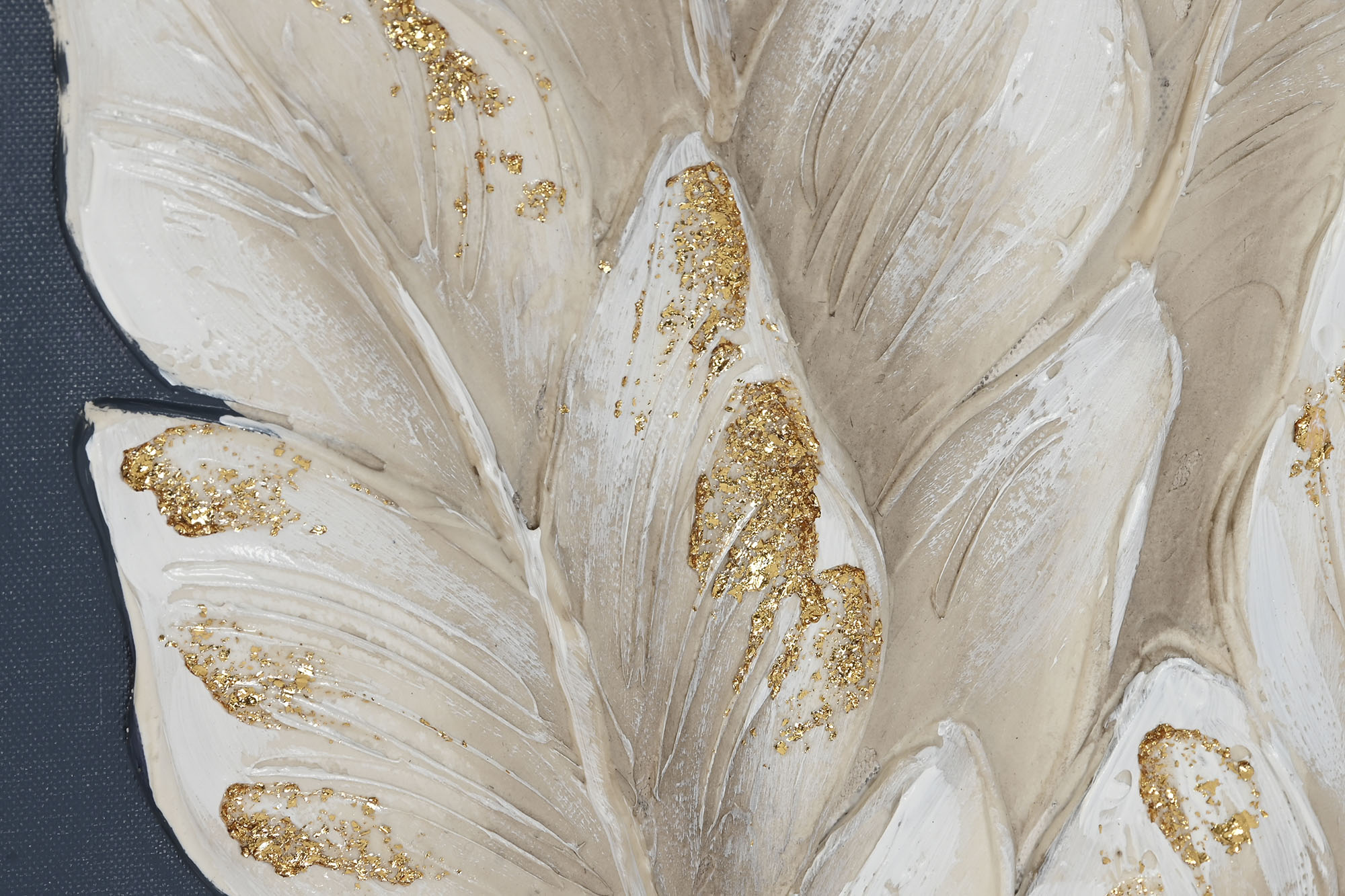 CUADRO LIENZO MDF 30X2,5X60 HOJAS PALMERA ESTRE 3