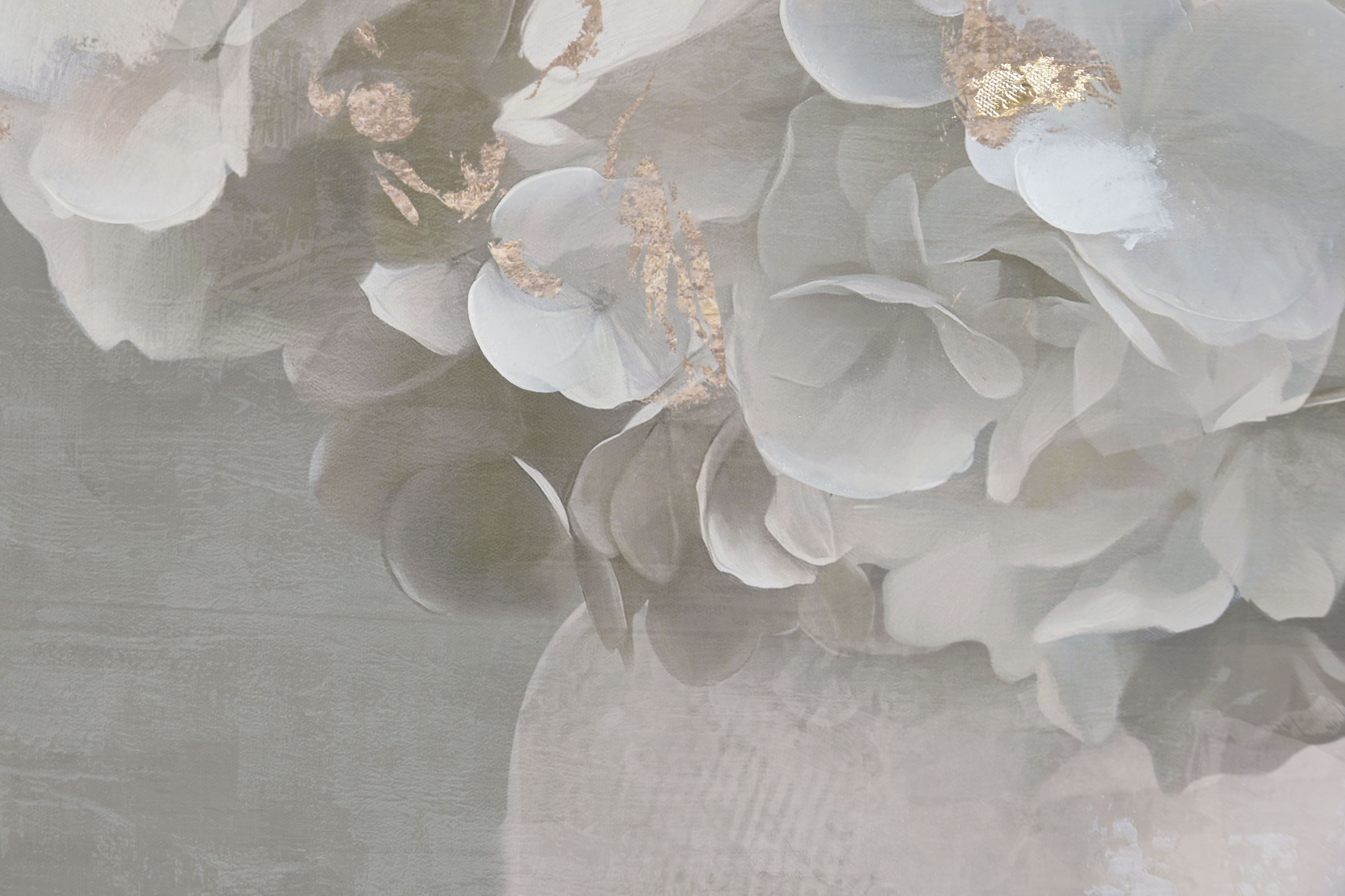 CUADRO LIENZO 82X3,5X82 FLORERO HORTENSIA CAIDAS 3