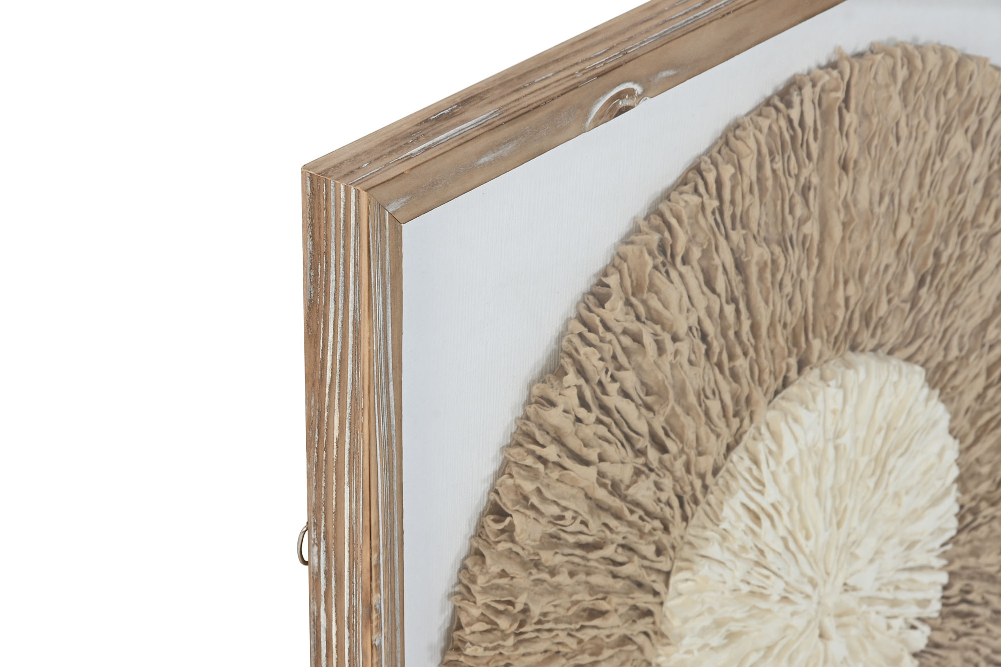 CUADRO CRISTAL PAPEL MACHE 60X3X60 CIRCULO 2