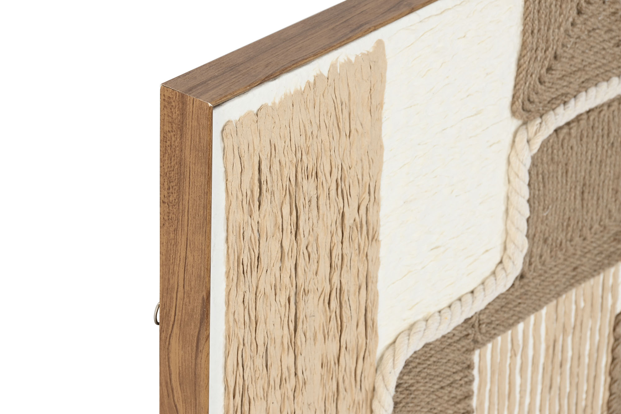 CUADRO YUTE 60X3,6X60 ABSTRACTO CENTRO RAYAS 2