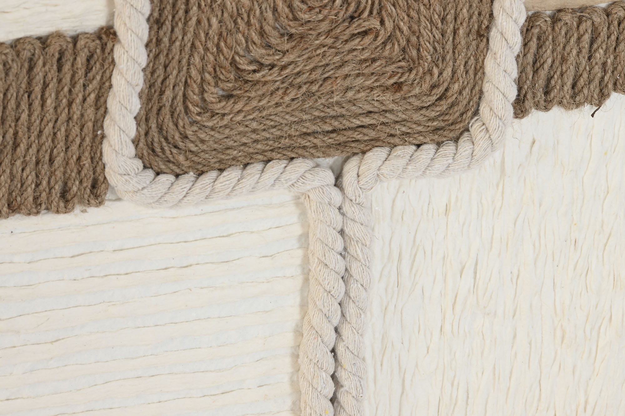 CUADRO YUTE 60X3,6X60 ABSTRACTO CENTRO RAYAS 3