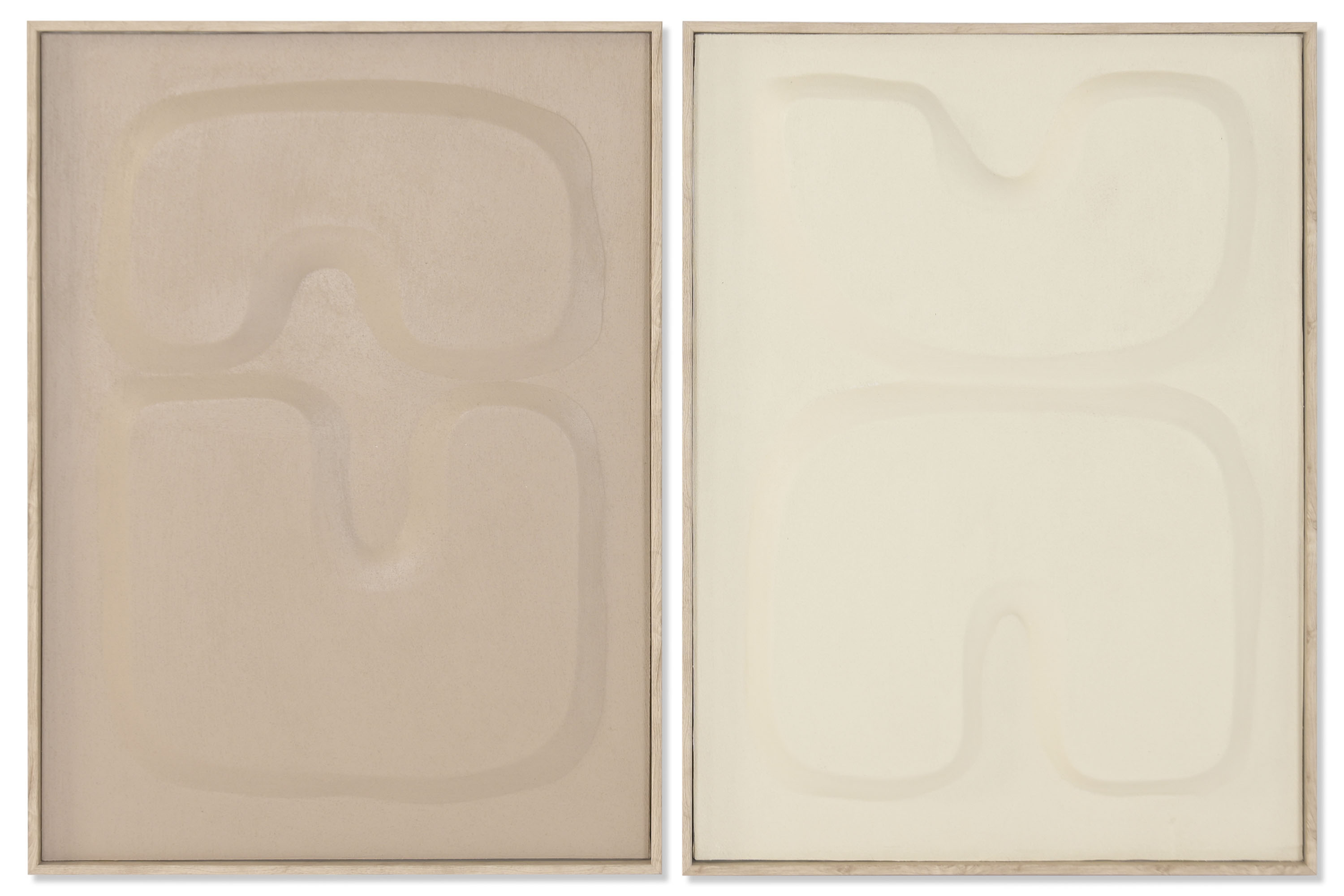 CUADRO LIENZO PS 50X4,5X70 ABSTRACTO 3D BEIGE