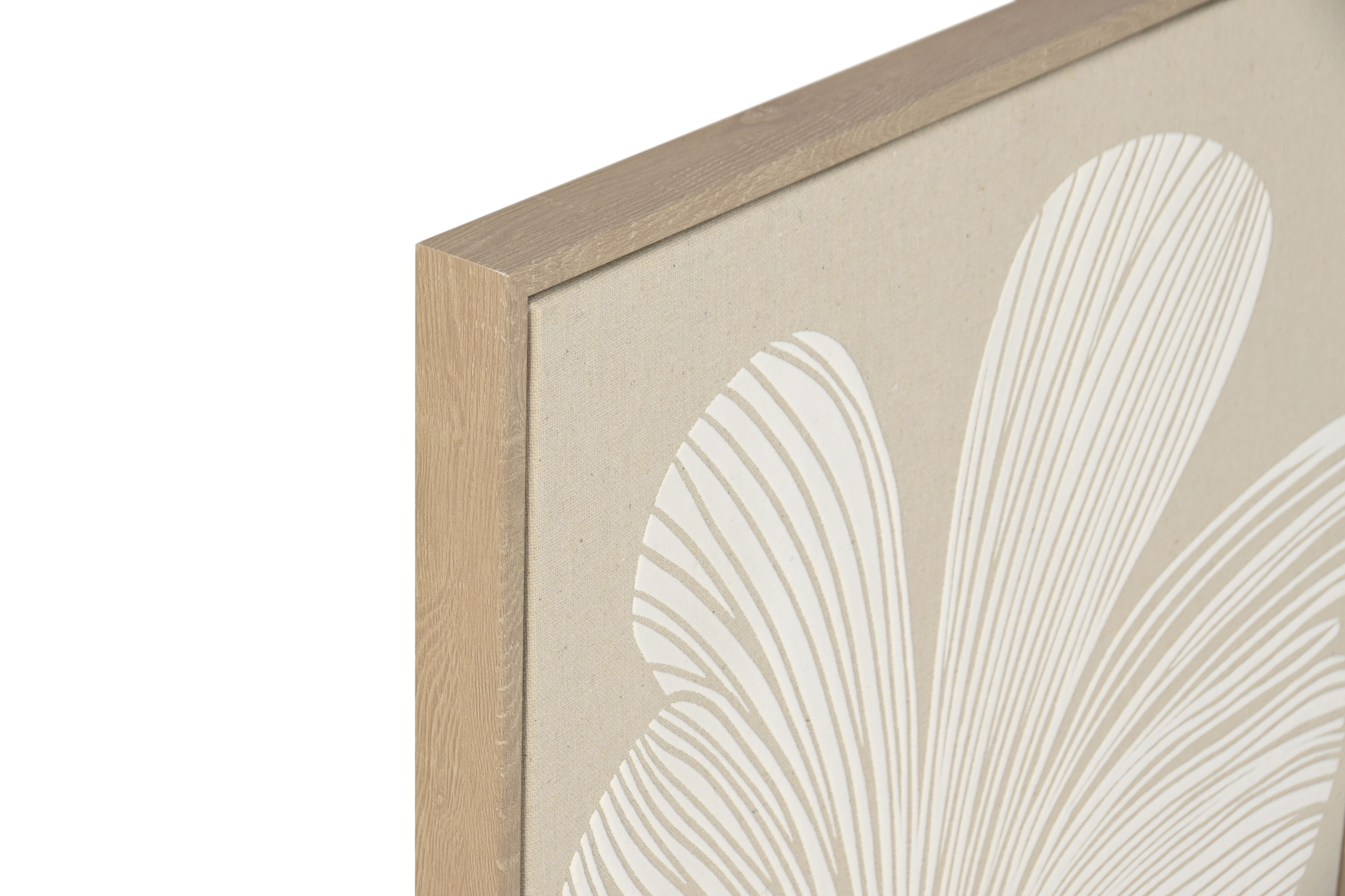 CUADRO LINO PS 42,5X2,8X82,5 FLOR RELIEVE 5 HOJAS 2