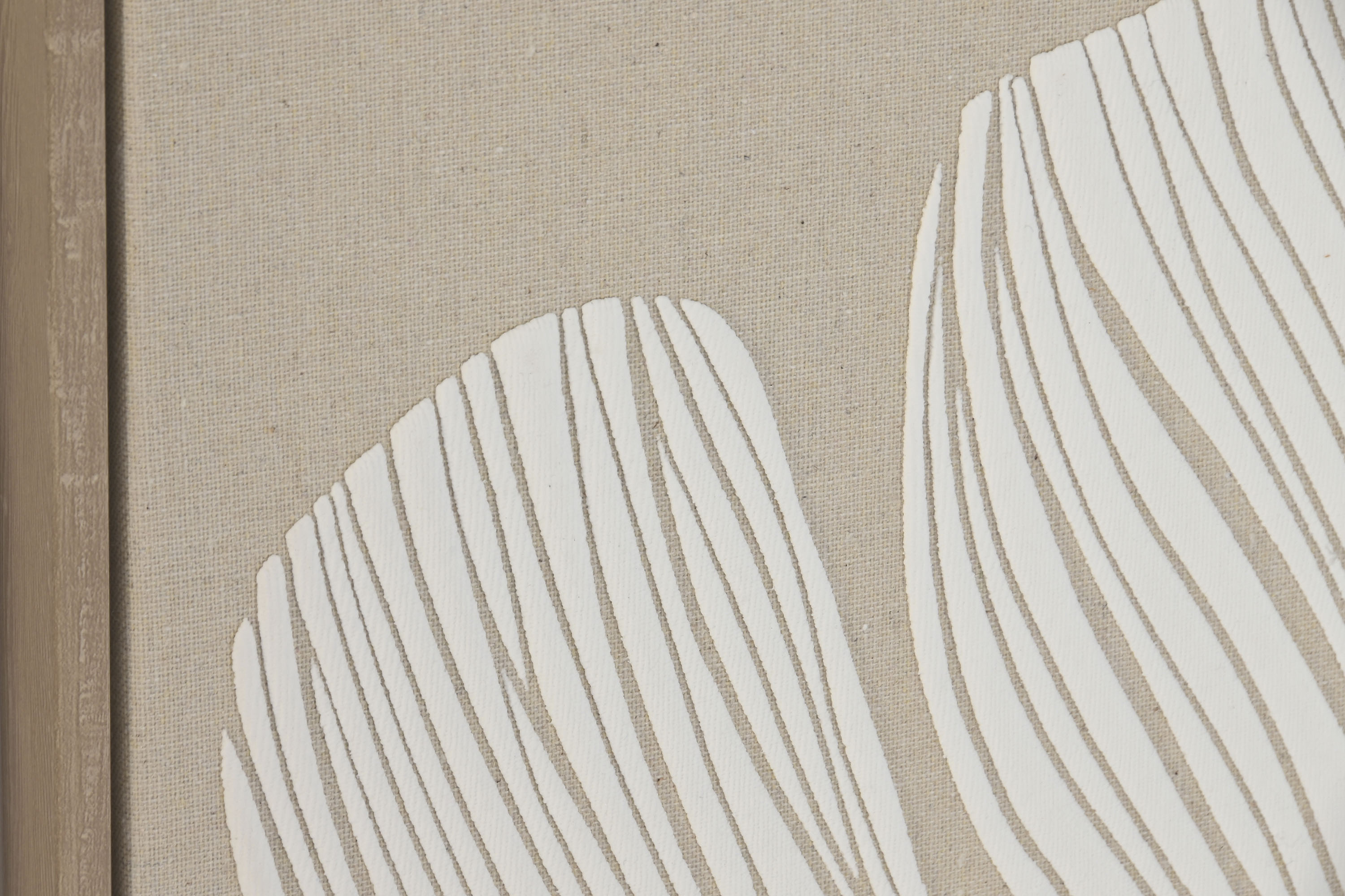 CUADRO LINO PS 42,5X2,8X82,5 FLOR RELIEVE 5 HOJAS 3