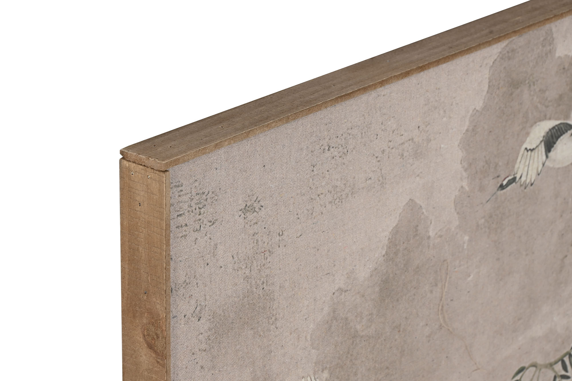 CUADRO LINO ABETO 120X3X80 FLORES CEREZO VERDE 2