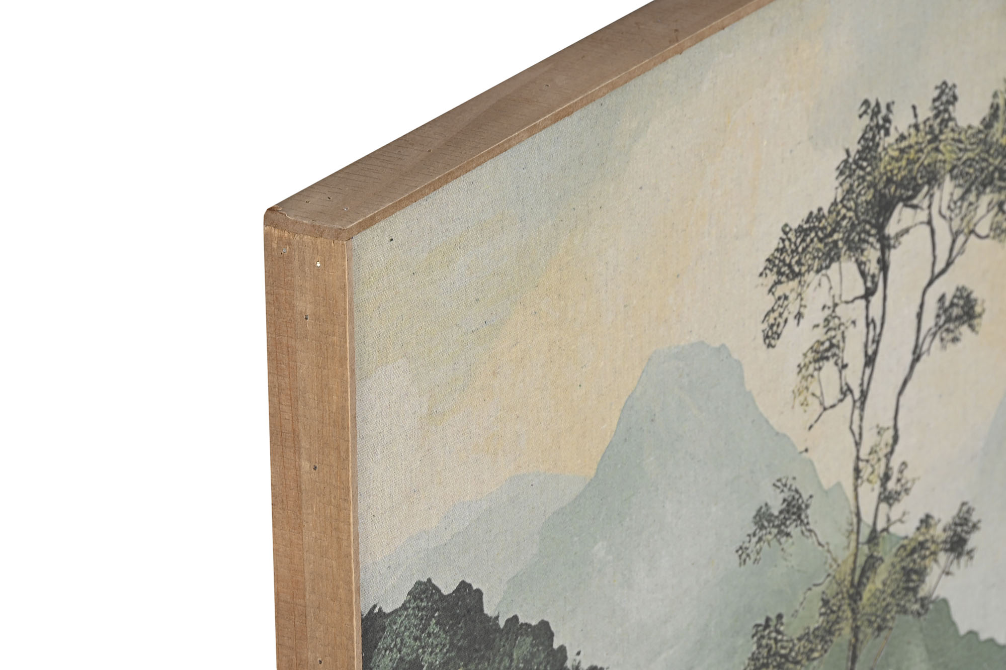 CUADRO LINO 120X3X80 PAISAJE PALMERAS 2
