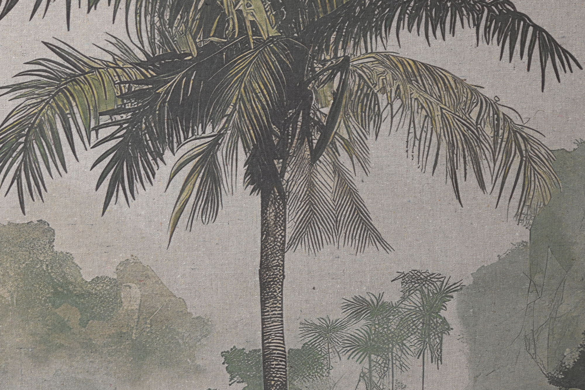 CUADRO LINO 120X3X80 PAISAJE PALMERAS 3