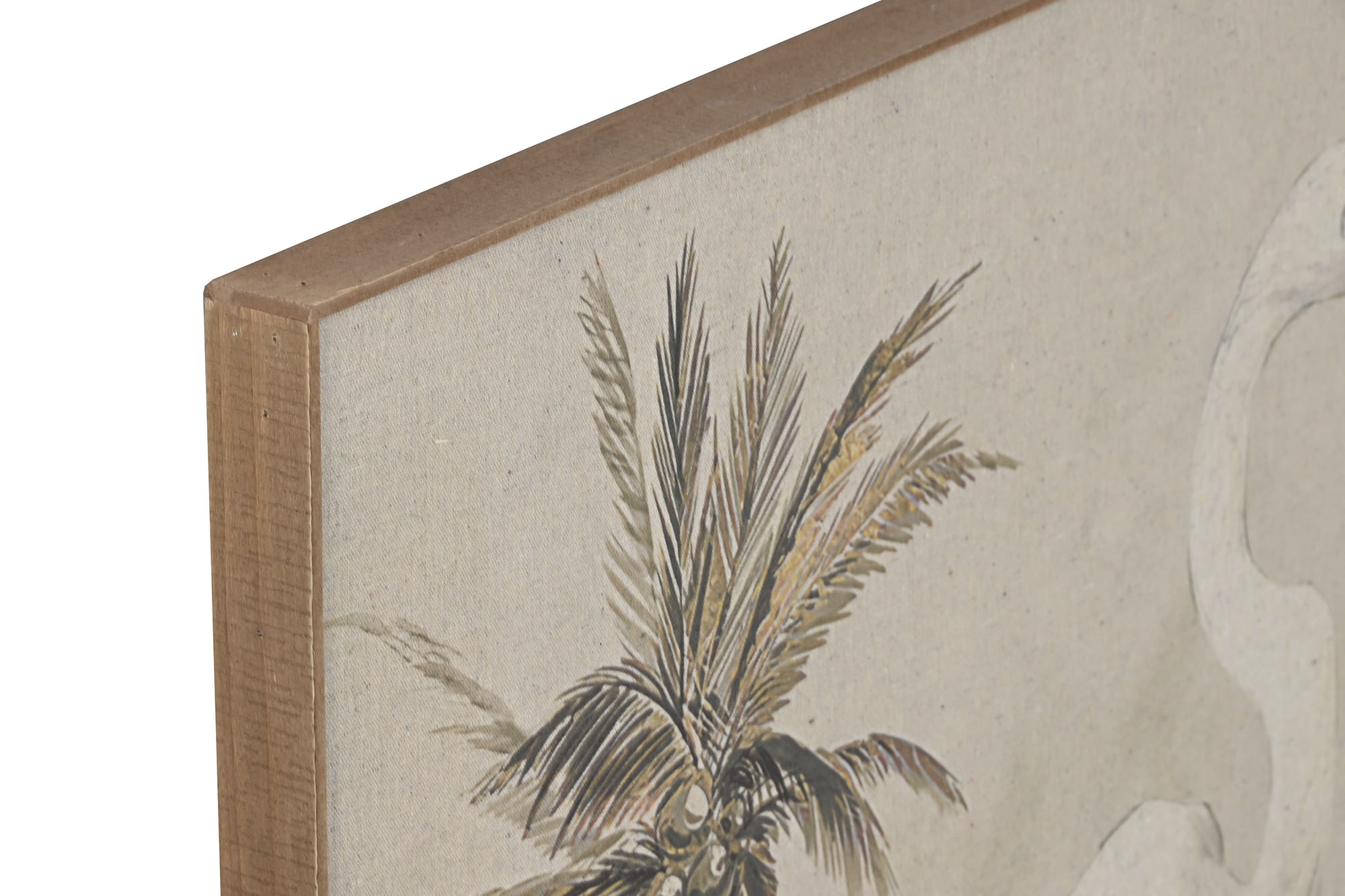 CUADRO LINO ABETO 120X3,5X80 GARZAS 2