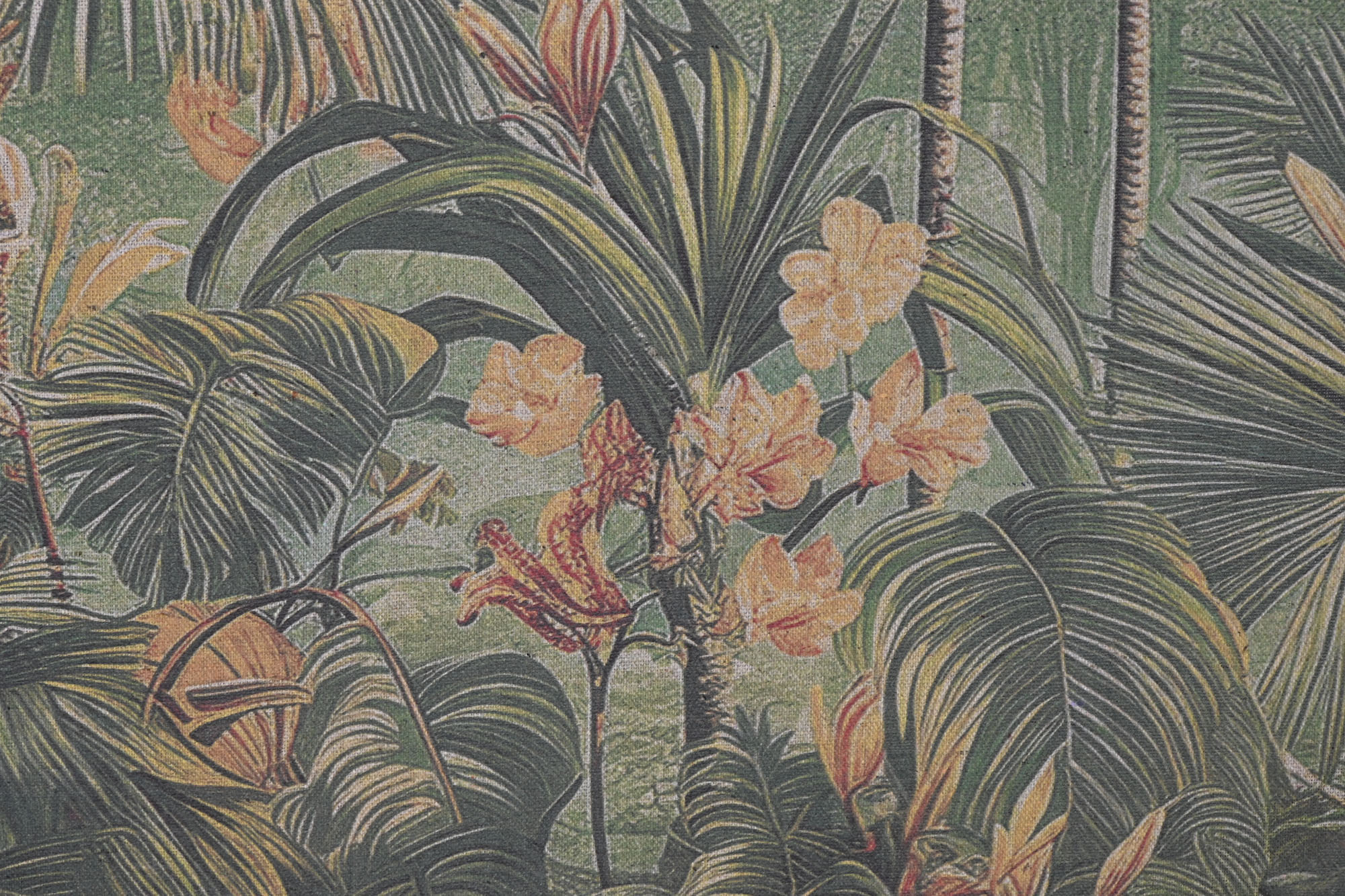 CUADRO LINO ABETO 60X3,5X80 PALMERAS ENVEJECIDO 3