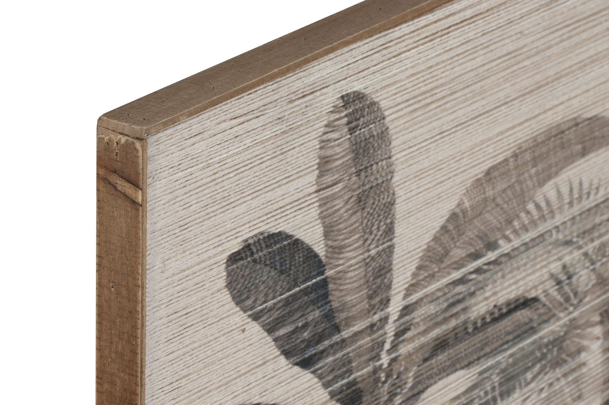 CUADRO ALGODON ABETO 120X2,5X70 PALMERAS BEIGE 2