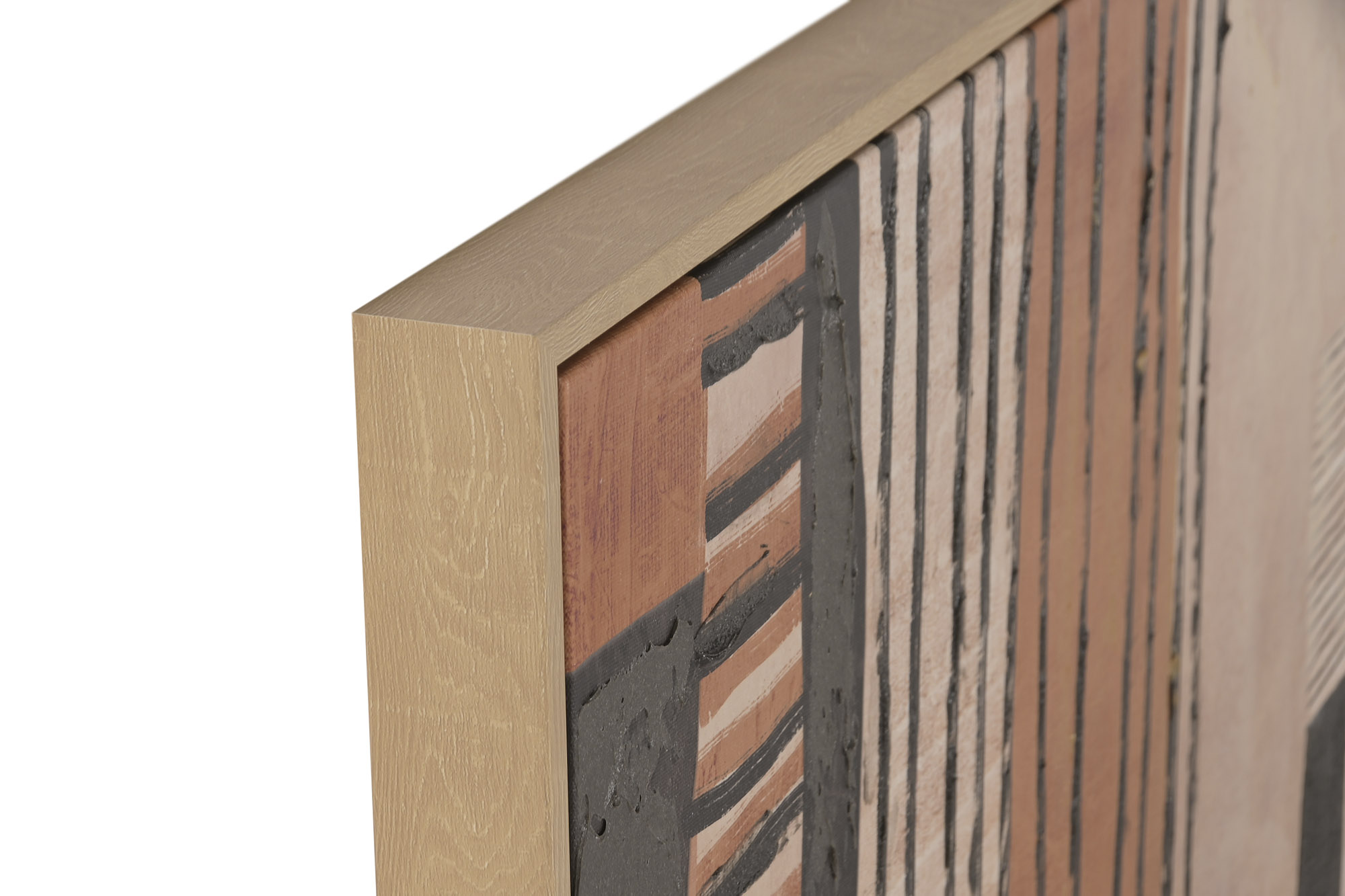 CUADRO LIENZO PS 83X4,5X123 PINTADO MANO RAYAS 2