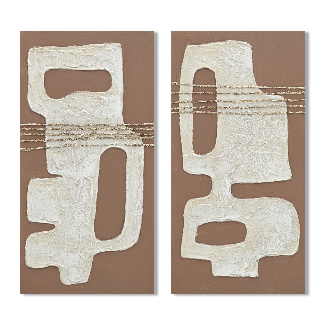 CUADRO LIENZO MDF 30X2,5X60 MODERNO RAYAS BAJAS