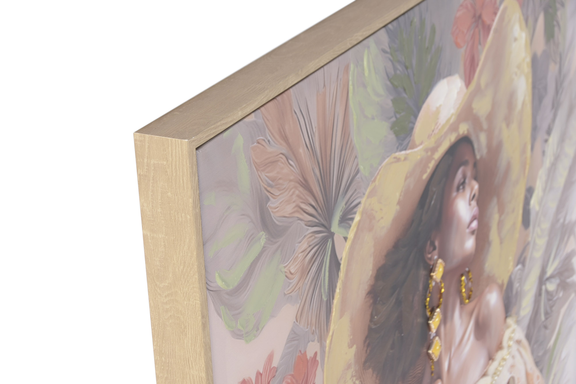 CUADRO LIENZO PS 82X4X122 CHICA SOMBRERO 2