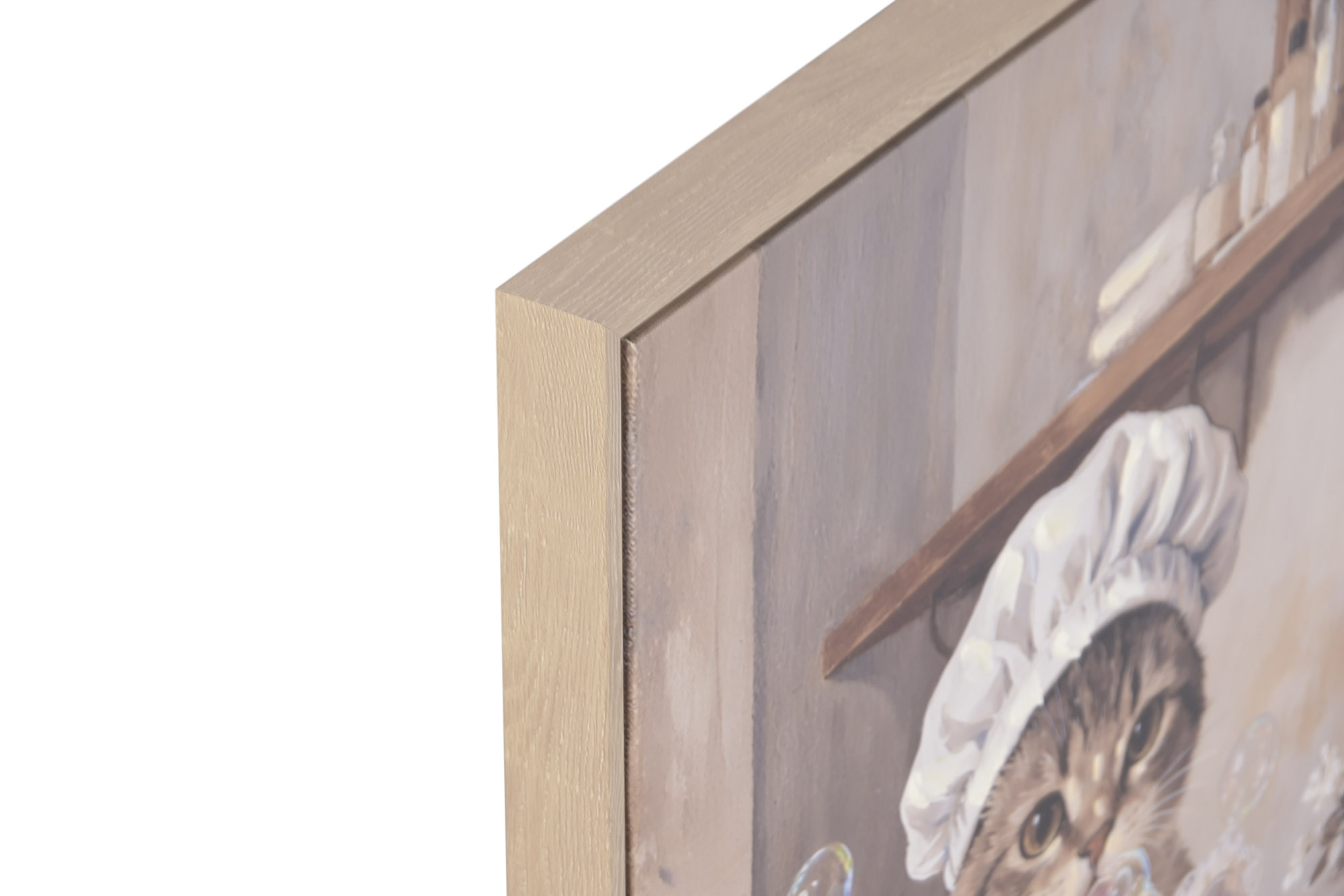 CUADRO LIENZO MDF 42X2,8X62 ANIMAL BAÑO PERRO 2