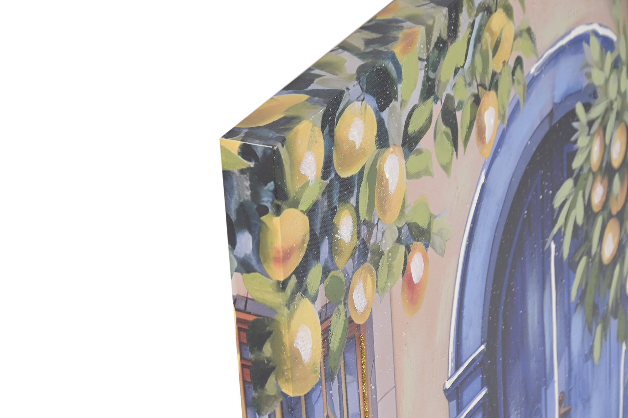 CUADRO LIENZO MDF 60X3X80 LIMONES PUERTA SIN MARCO 2