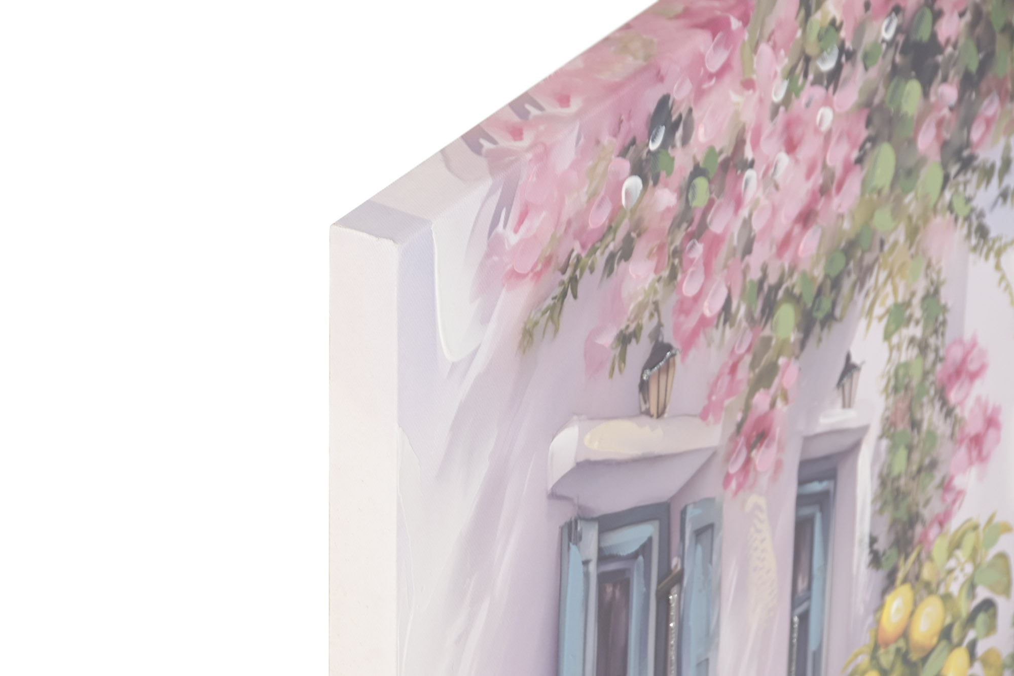 CUADRO LIENZO MDF 60X2,5X60 LIMONES CALLE AZUL 2