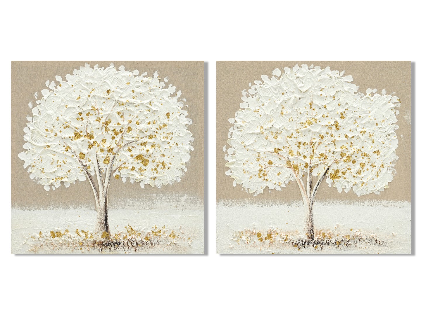 CUADRO LIENZO MDF 50X2,5X50 ARBOL TRES RAMAS INCLI