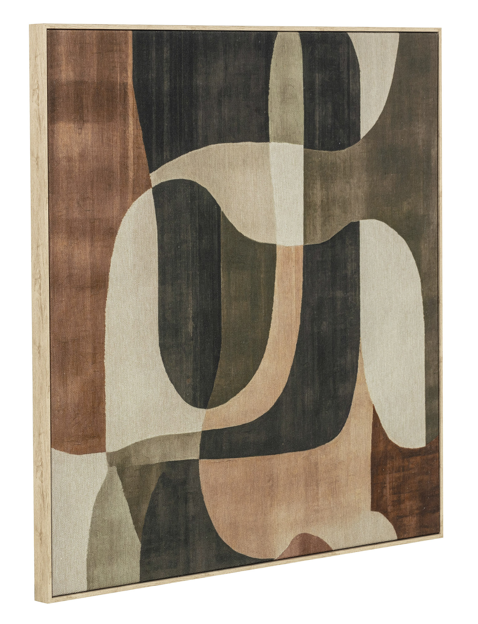 CUADRO LIENZO MDF 80X3,2X80 ABSTRACTO BEIGE 4