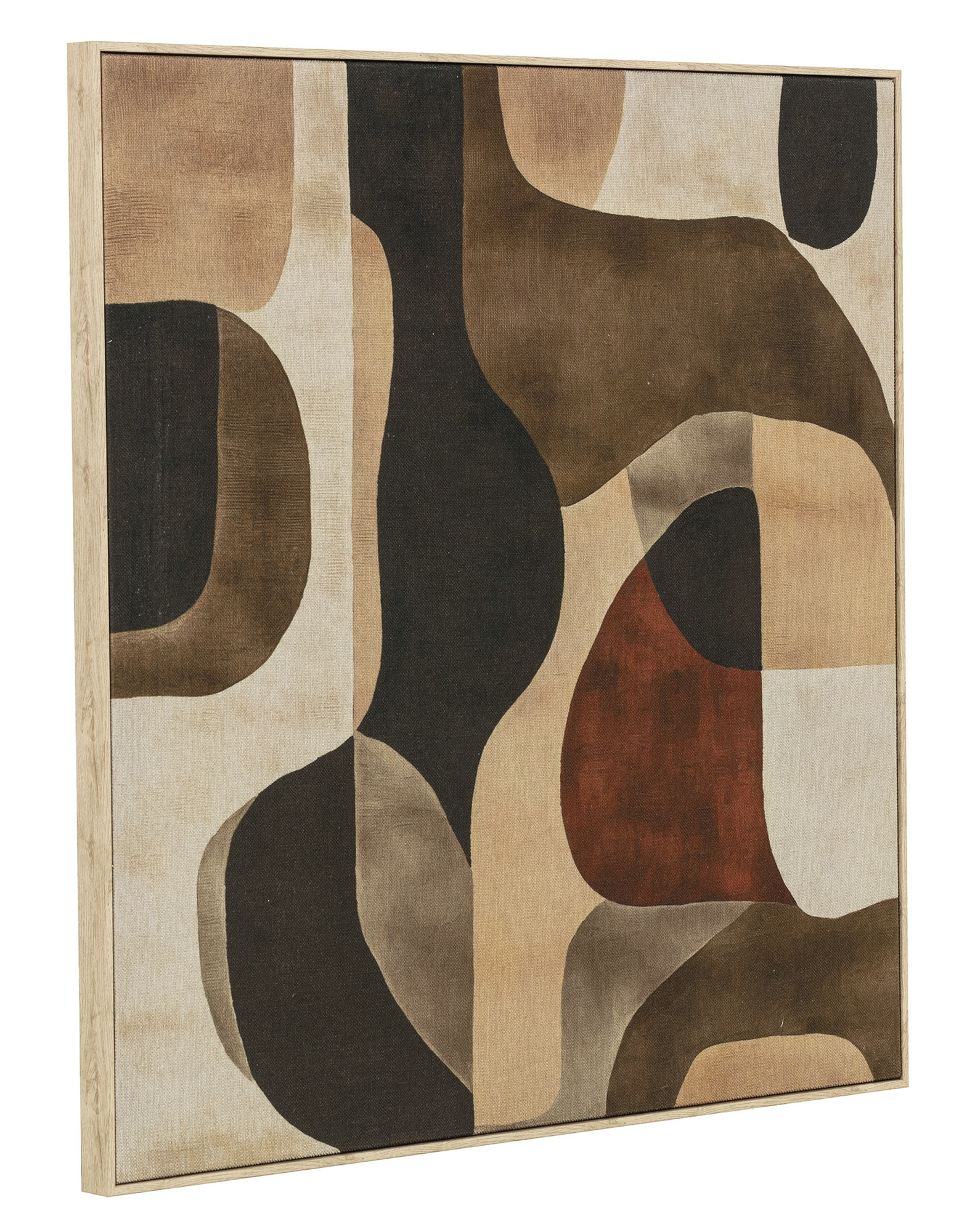 CUADRO LIENZO MDF 80X3,2X80 ABSTRACTO BEIGE 6
