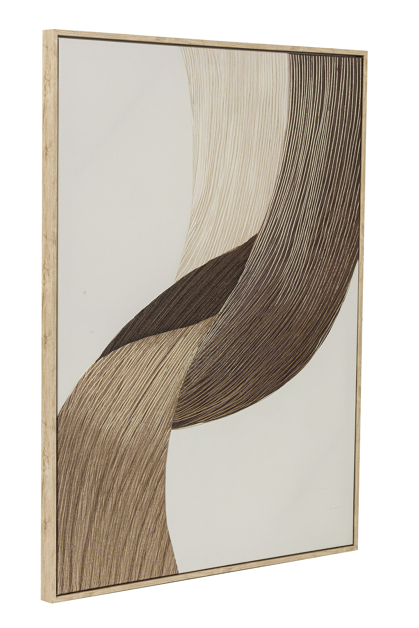 CUADRO LIENZO MDF 60X2,8X80 ABSTRACTO MARRON DRCHA 3