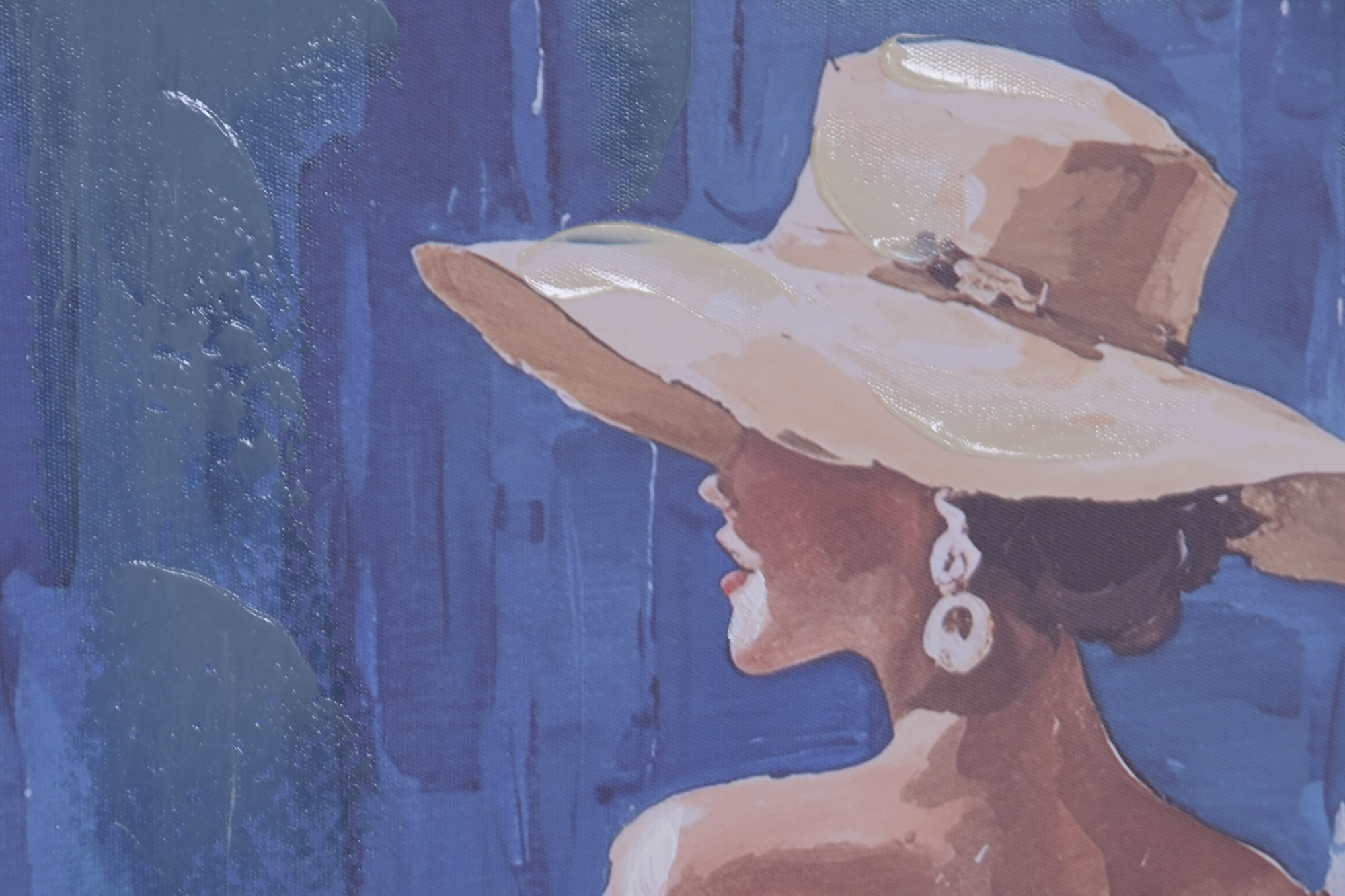 CUADRO LIENZO PS 70X3,5X100 CHICA PUERTA RAYAS 3