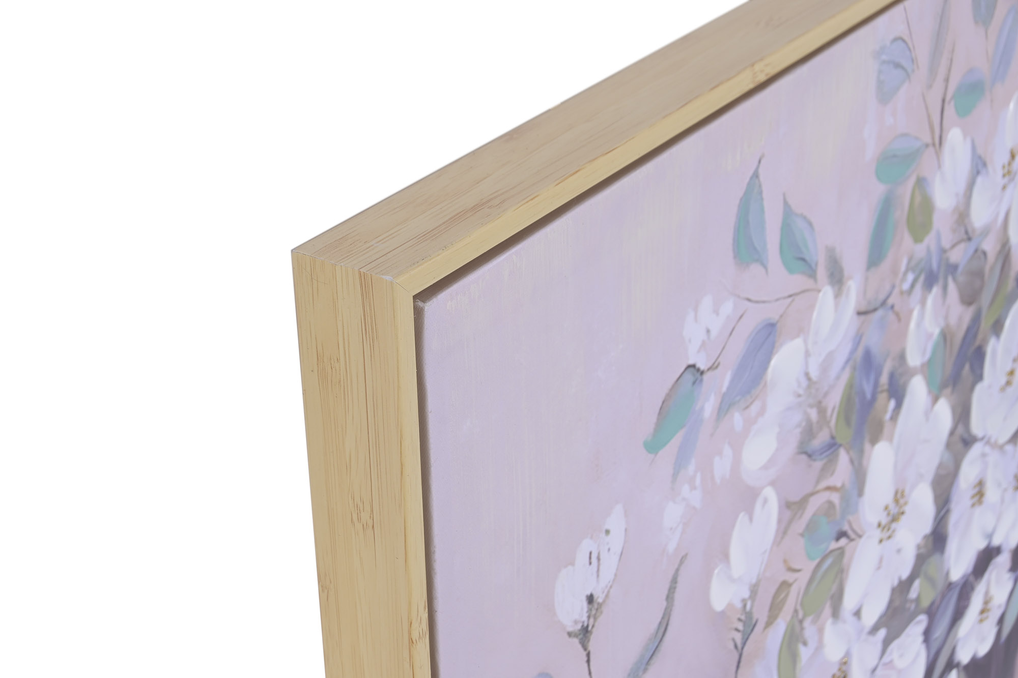 CUADRO LIENZO PS 80X3,5X120 CHICA FLORES DE LADO 2