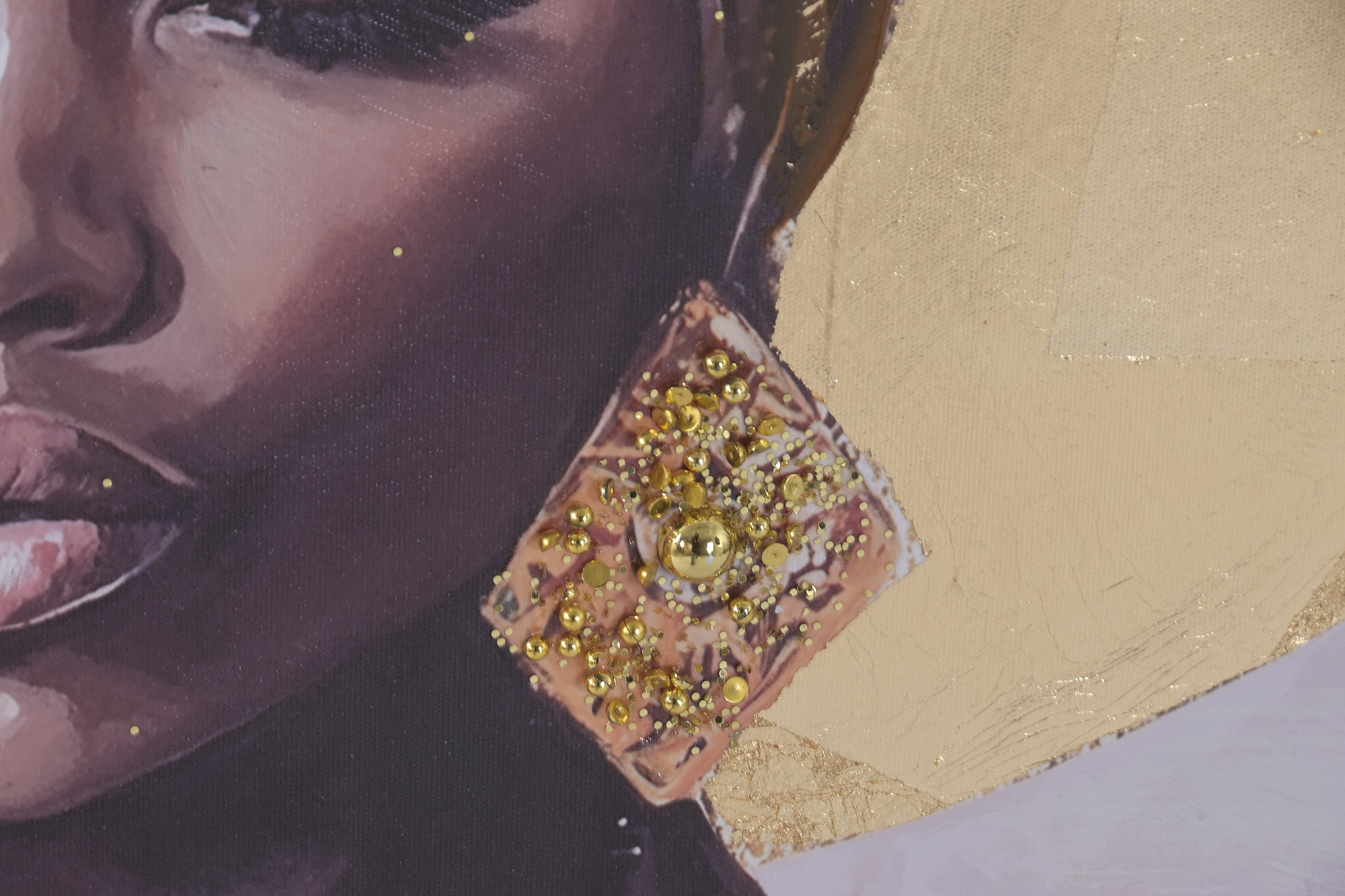 CUADRO LIENZO PS 70X3,5X100 AFRICANA PLATA PENDIEN 4