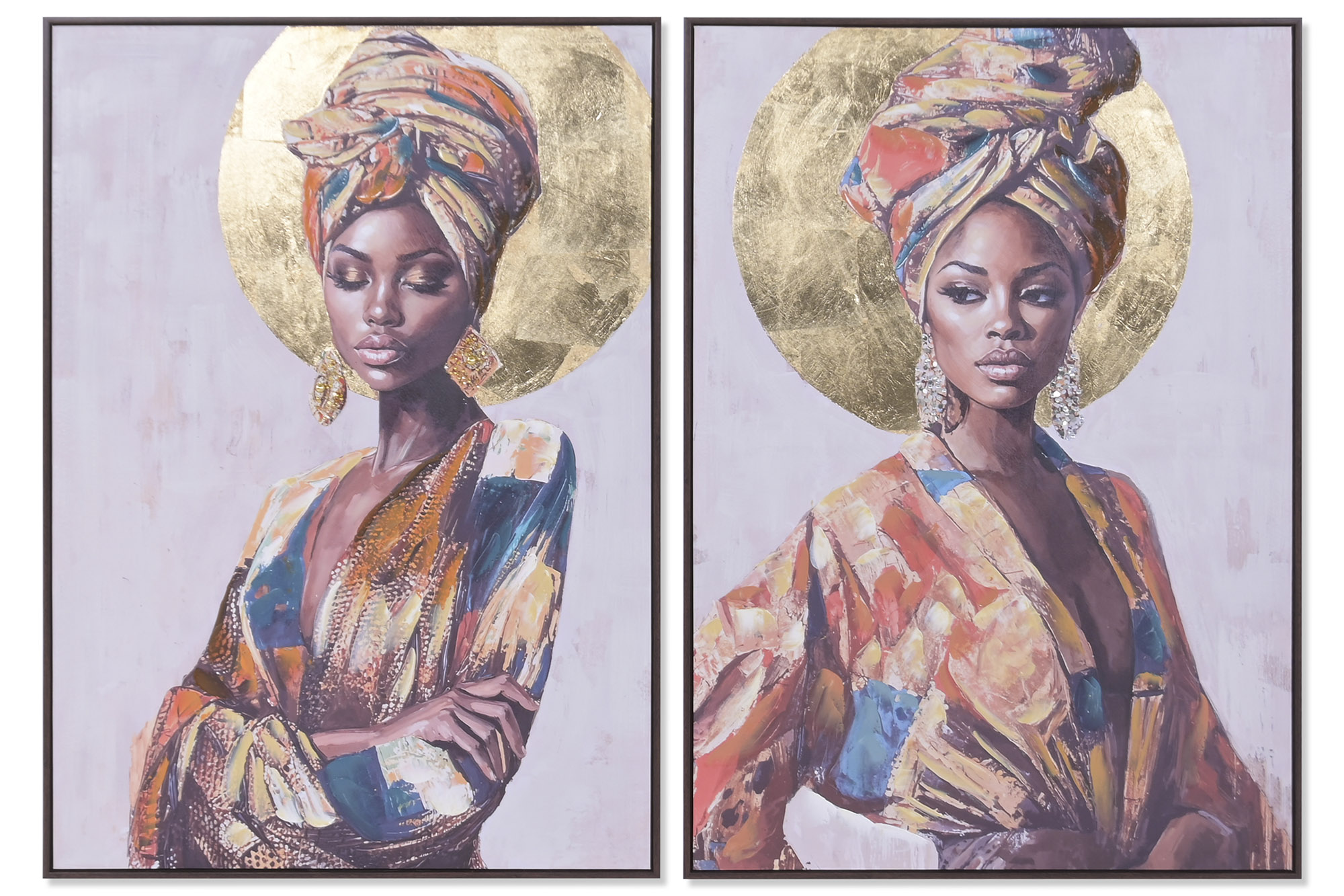 CUADRO LIENZO PS 70X3,5X100 AFRICANA ORO PENDIENTE