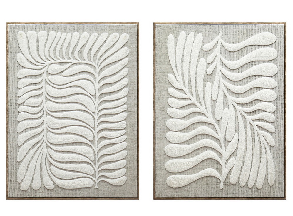 CUADRO LIENZO POLIESTER 45X3X60 FLORES SEPARADAS