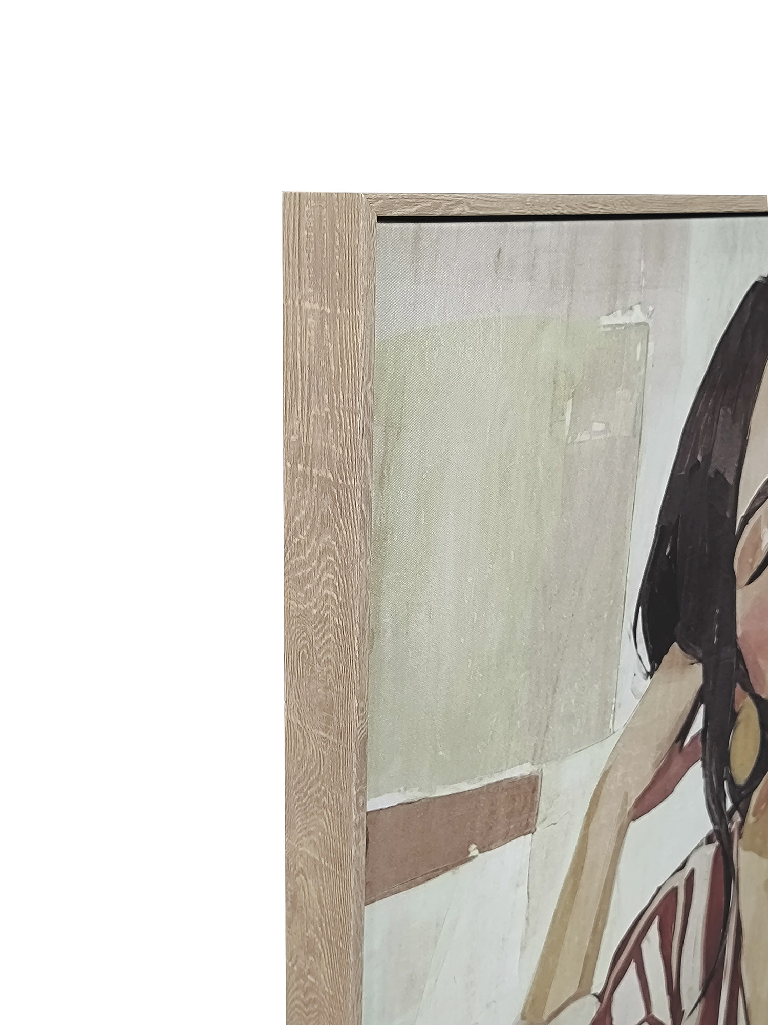 CUADRO LIENZO PS 80X4X120CM CHICA RAYAS DE LADO 3